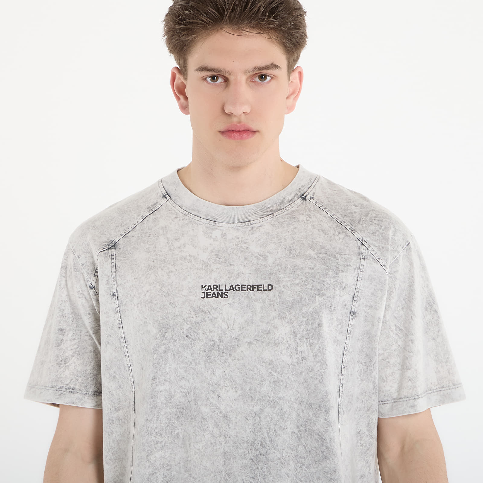 Magliette Karl Lagerfeld Jeans Relax Ss Washed Tee Micro Chip