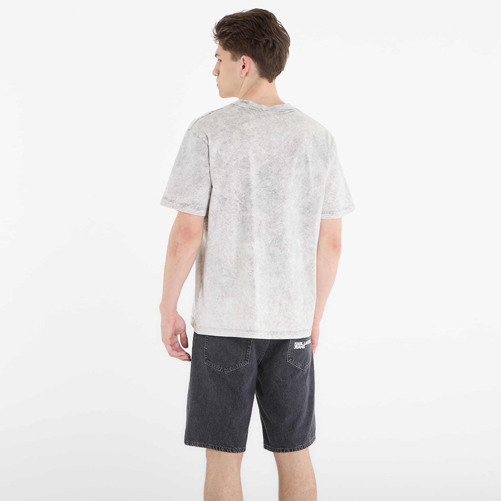 Magliette Karl Lagerfeld Jeans Relax Ss Washed Tee Micro Chip