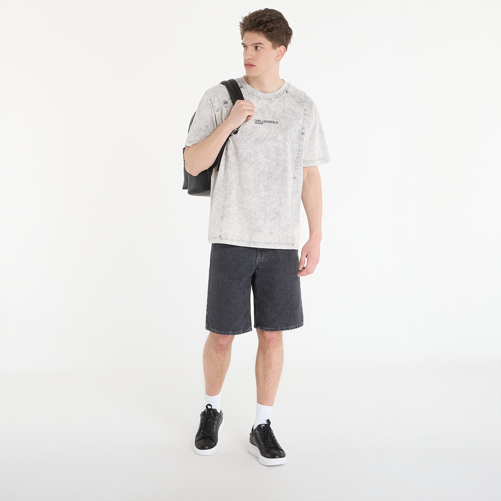 Magliette Karl Lagerfeld Jeans Relax Ss Washed Tee Micro Chip