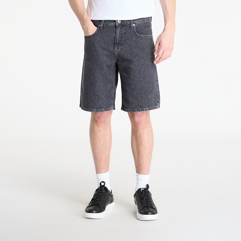 Къси панталони Karl Lagerfeld Jeans Regular Logo Denim Short Mid Grey