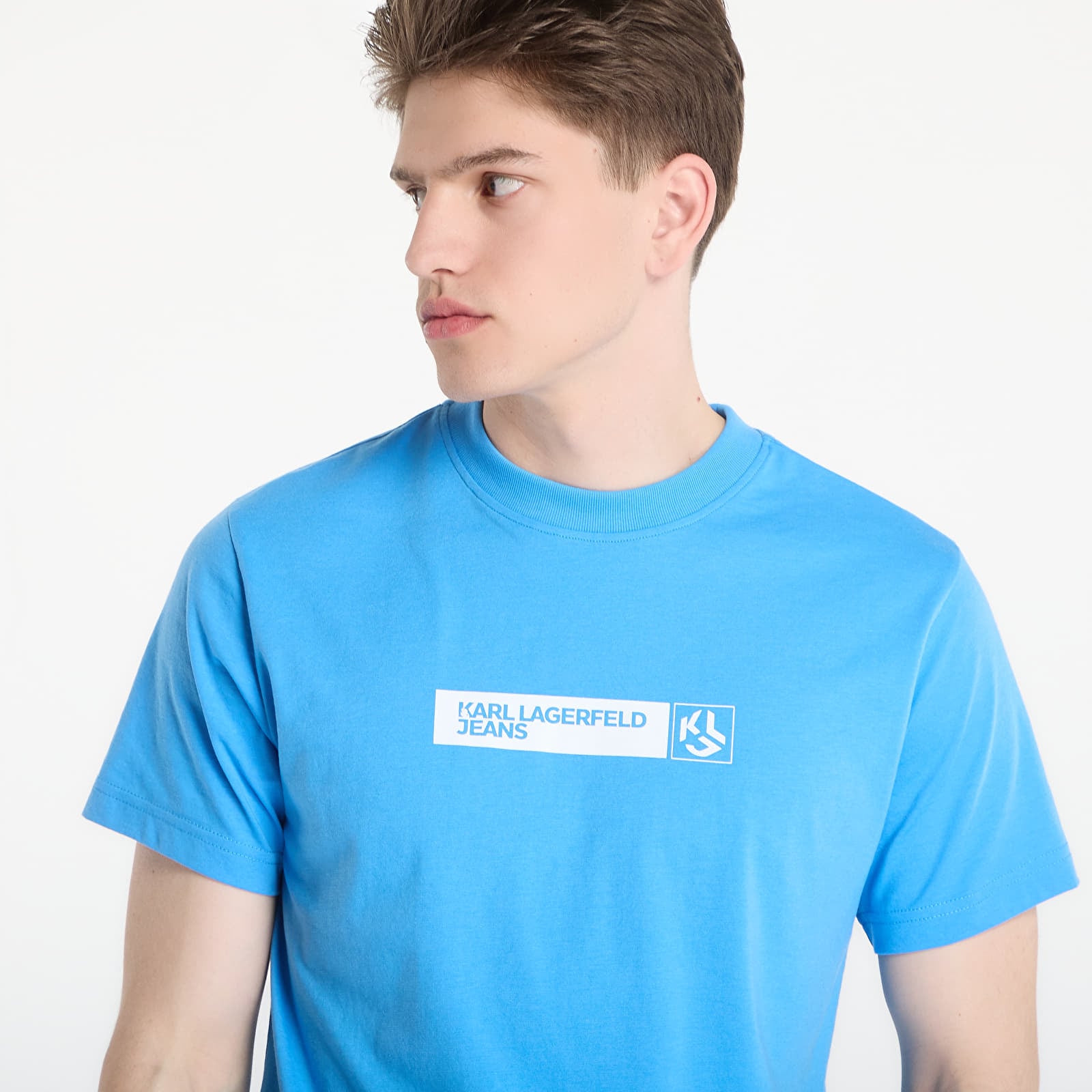 T-paidat Karl Lagerfeld Jeans Slim Graphic Tee Azure Blue