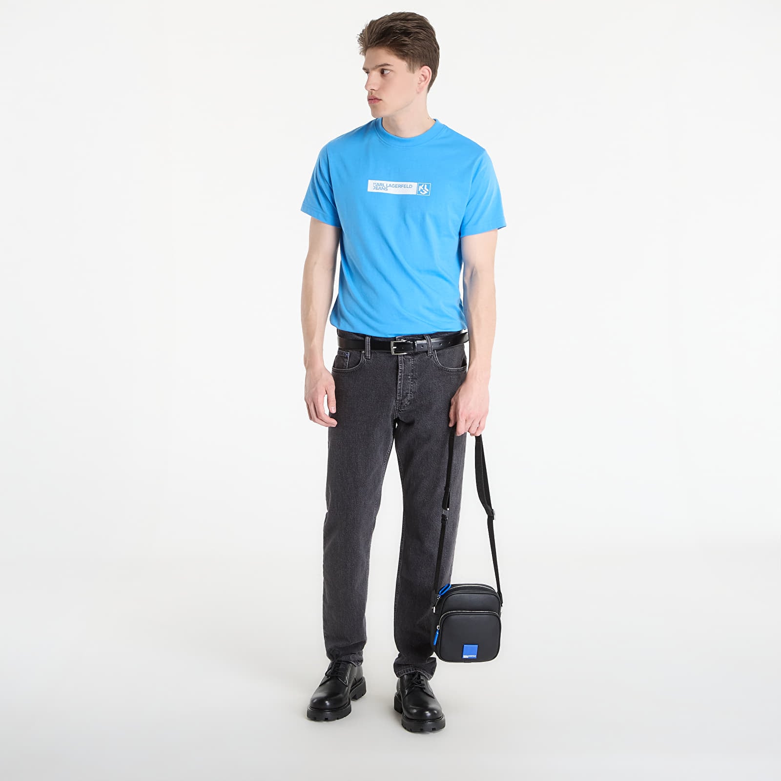 T-paidat Karl Lagerfeld Jeans Slim Graphic Tee Azure Blue