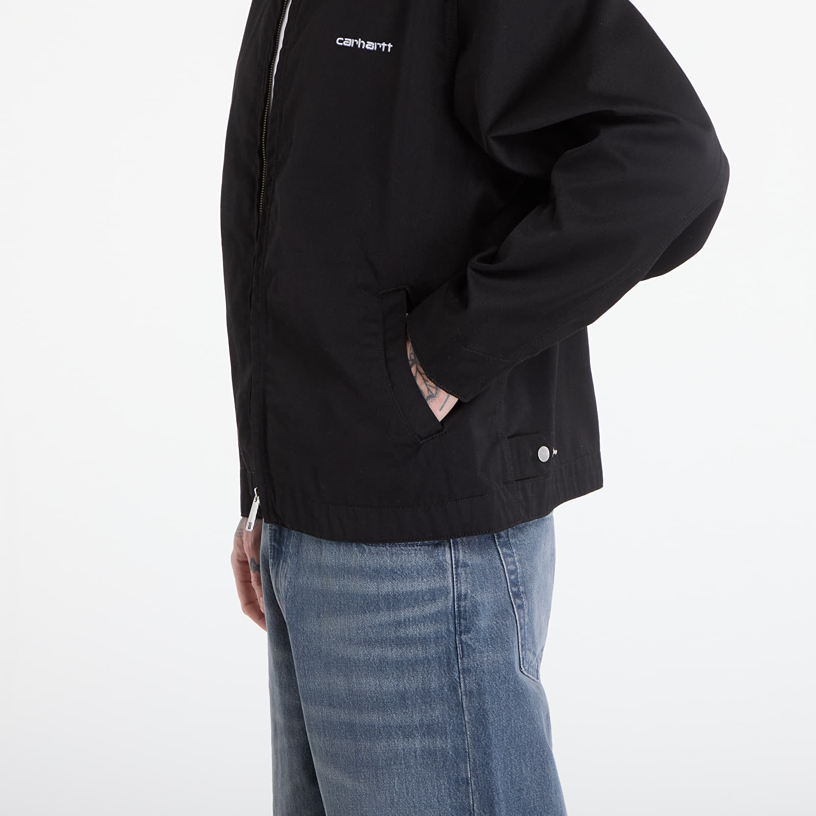 Kavajer för män Carhartt WIP Module Script Jacket UNISEX Black/ White
