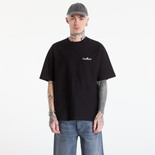 T-shirt Carhartt WIP S/S WIP Label T-Shirt UNISEX Black