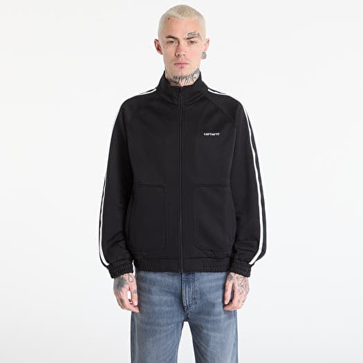 Verryttelypaita Carhartt WIP Bolar Sweat Jacket UNISEX Black/ Wax