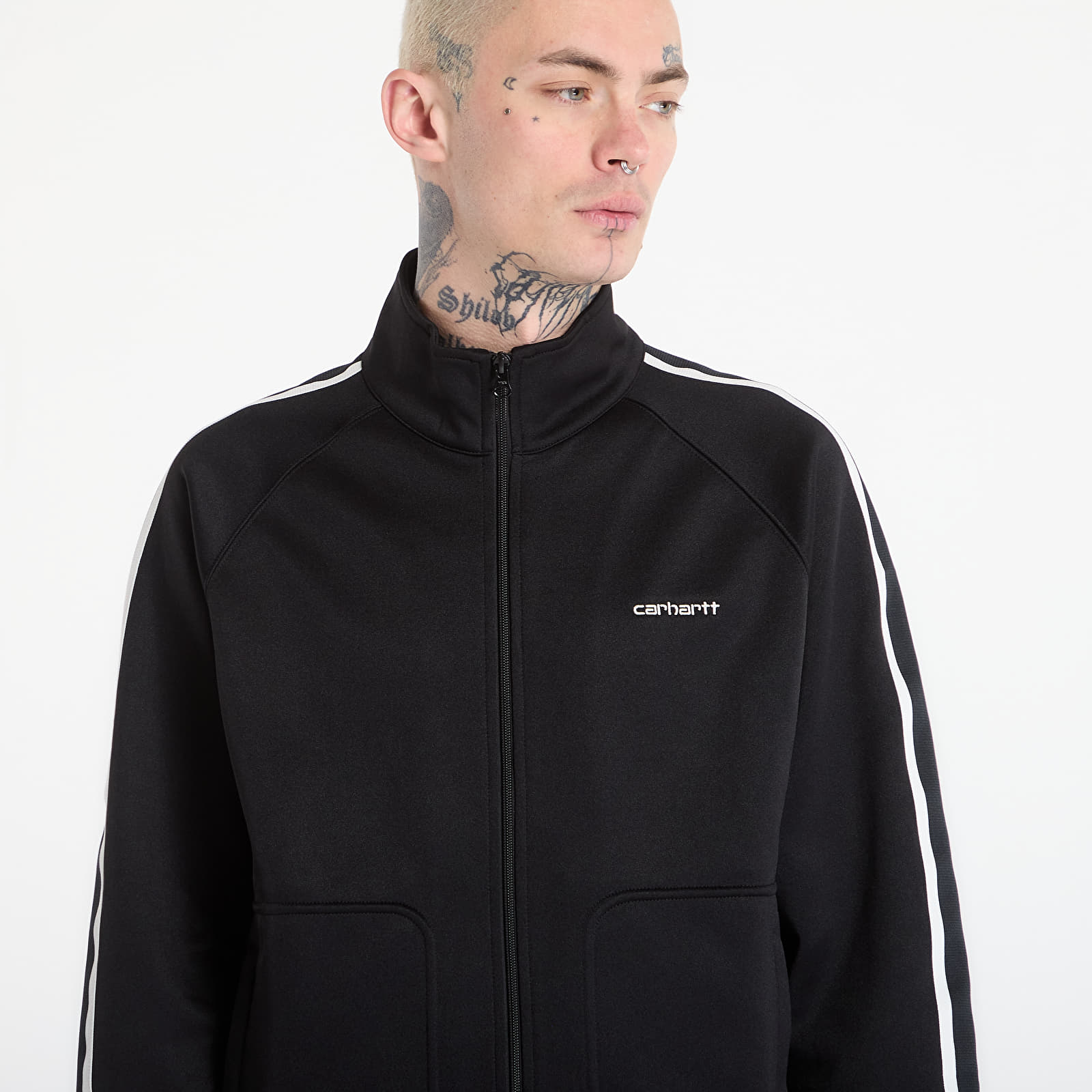 Sweatshirts för män Carhartt WIP Bolar Sweat Jacket UNISEX Black/ Wax