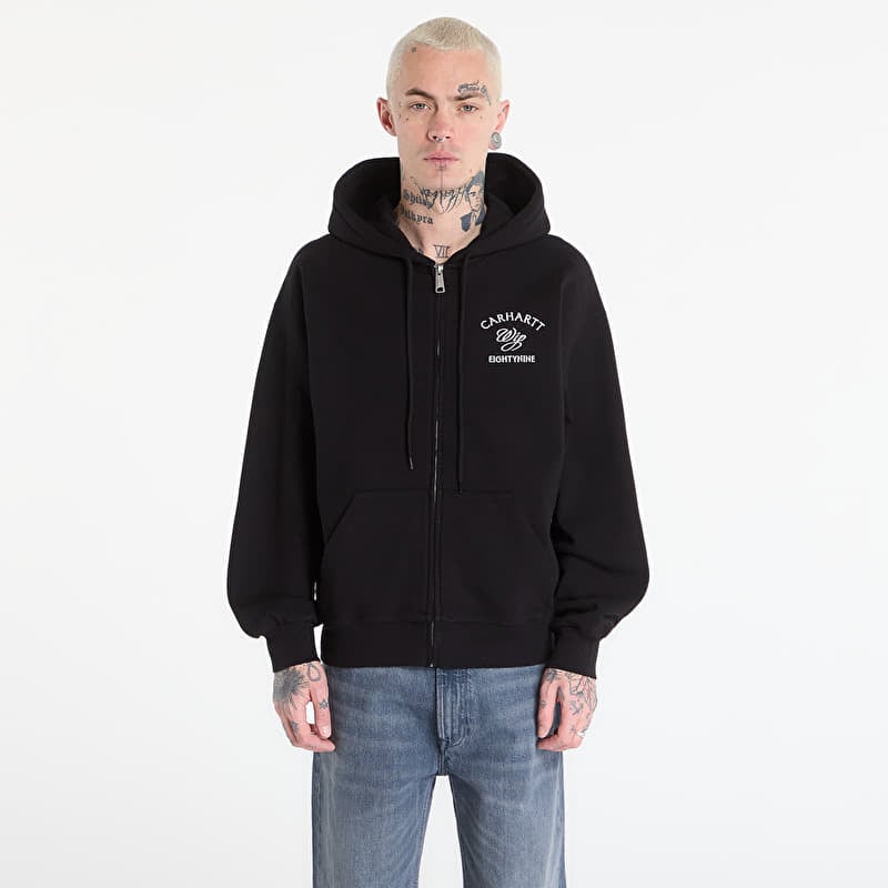 Sweatshirt Carhartt WIP Hooded Eightynine Sweat Jacket UNISEX Black