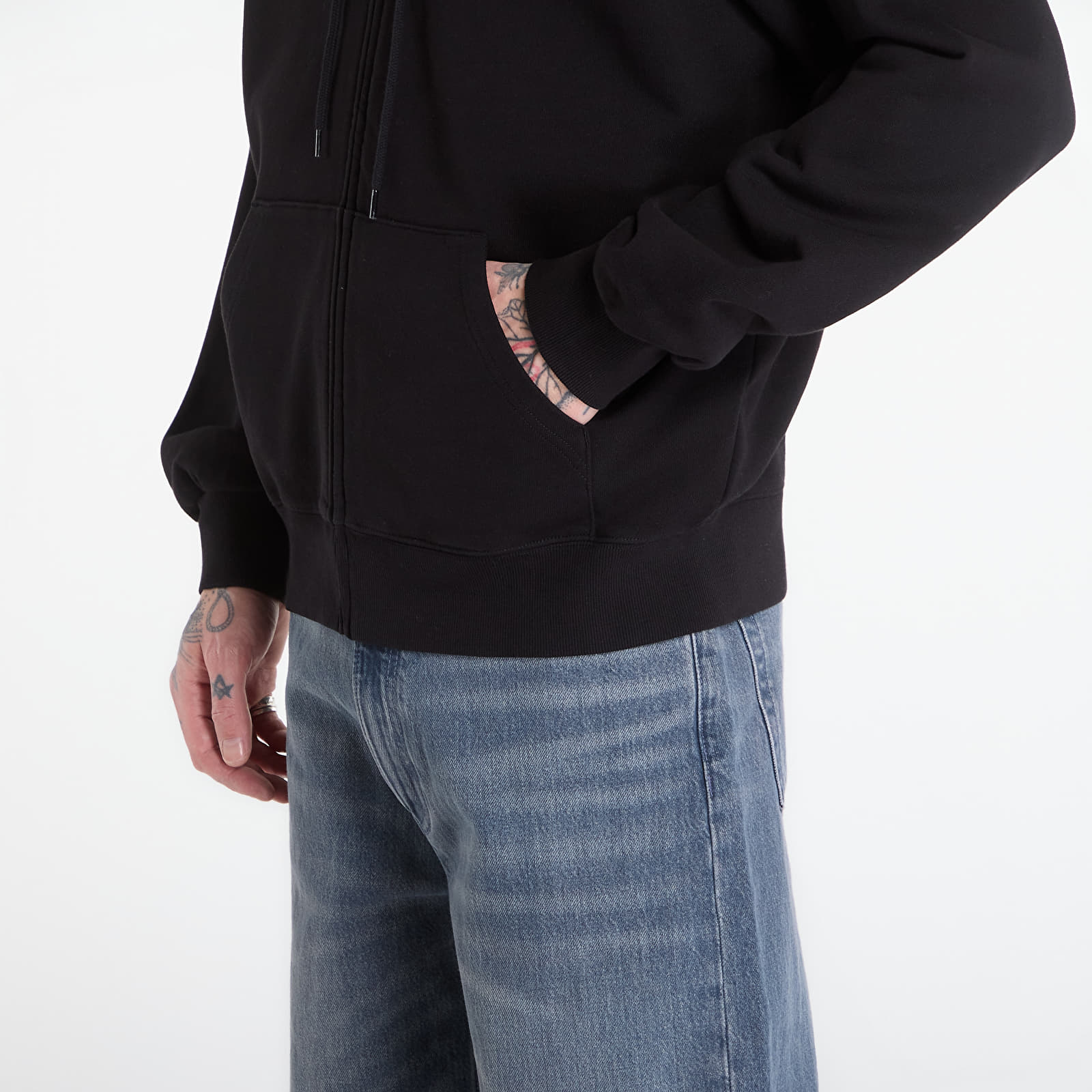 Мъжки суичъри Carhartt WIP Hooded Eightynine Sweat Jacket UNISEX Black