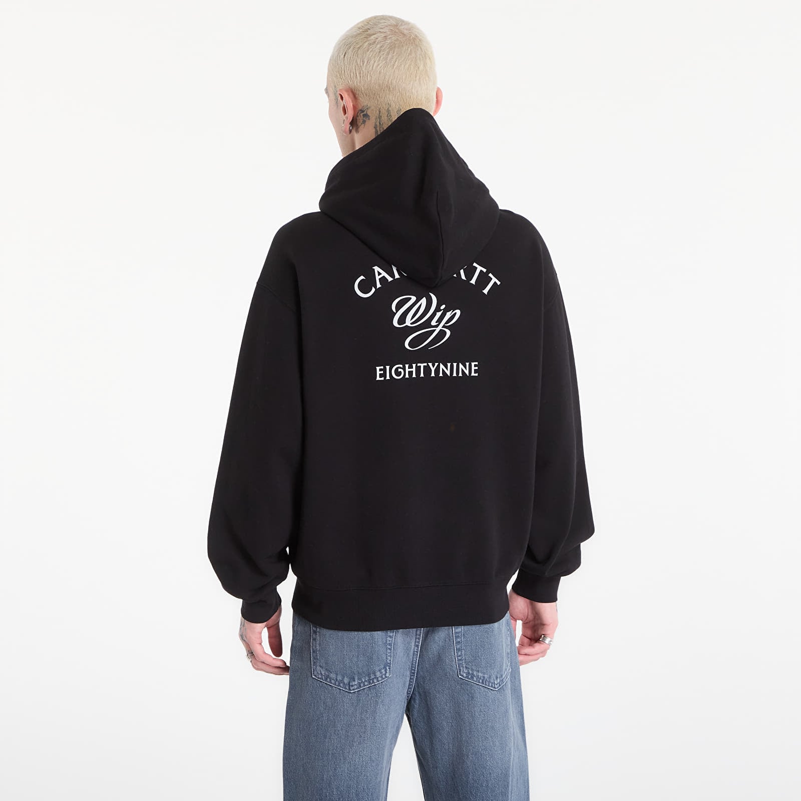 Мъжки суичъри Carhartt WIP Hooded Eightynine Sweat Jacket UNISEX Black