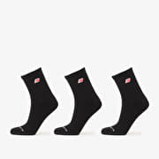 New Balance Red Patch Logo Ankle 3-Pack Black