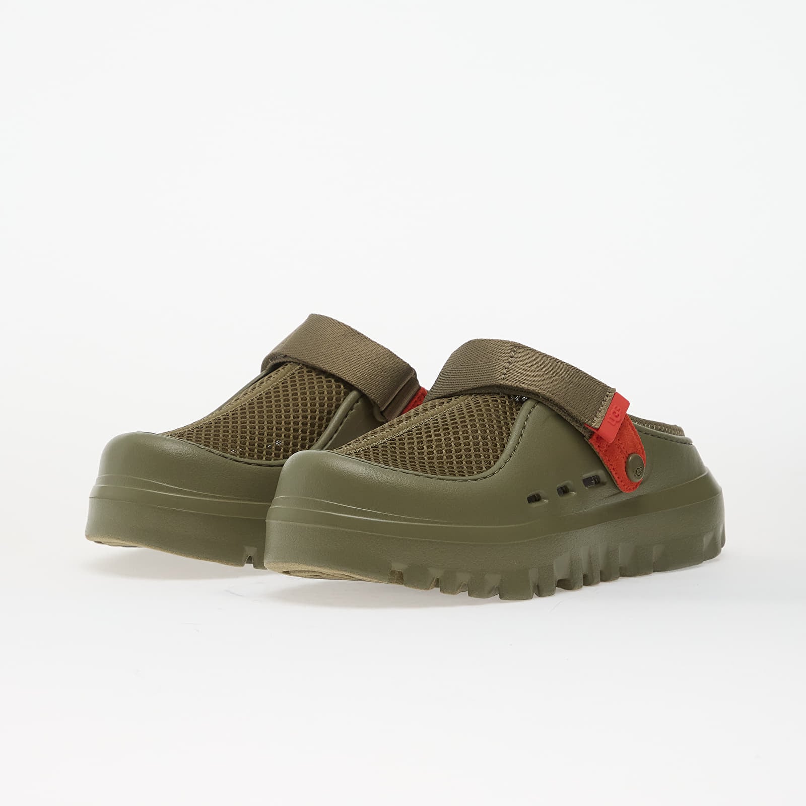 Vīriešu čības un apavi UGG M Peakmod Breathe Burnt Olive/ Red Pepper