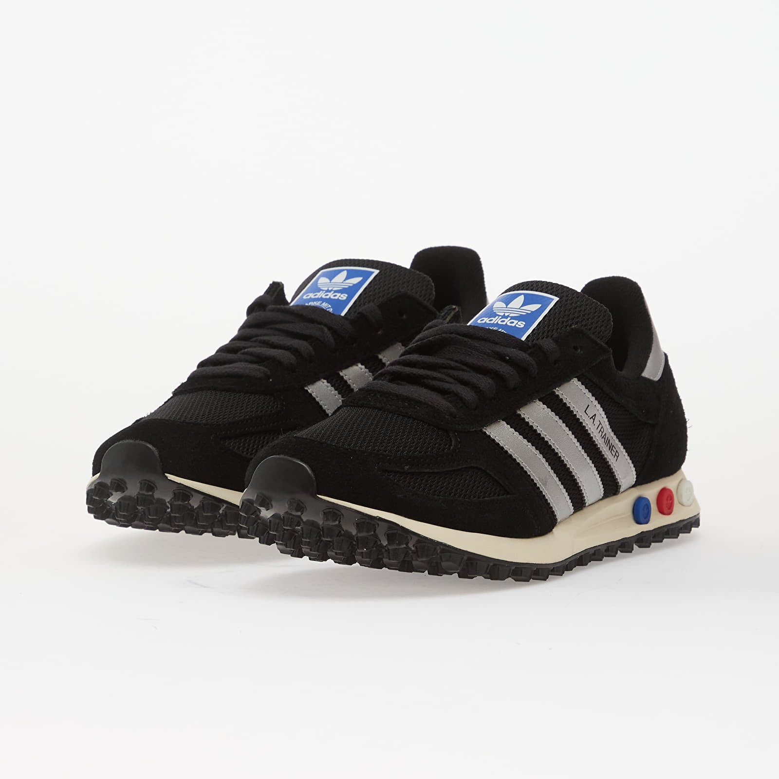 Men's sneakers and shoes adidas La Trainer Og Core Black/ Silver Metallic/ Off White