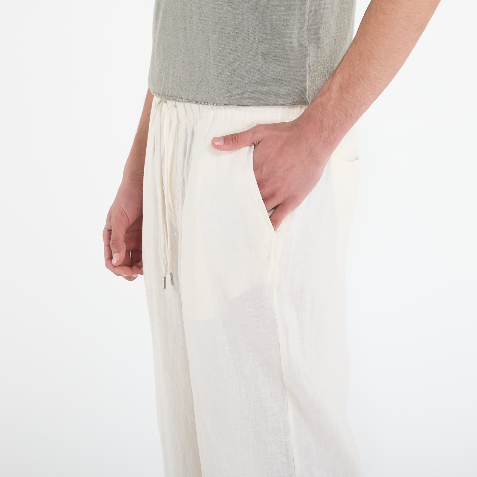 Miesten housut AllSaints Sharp Trouser Cottage White