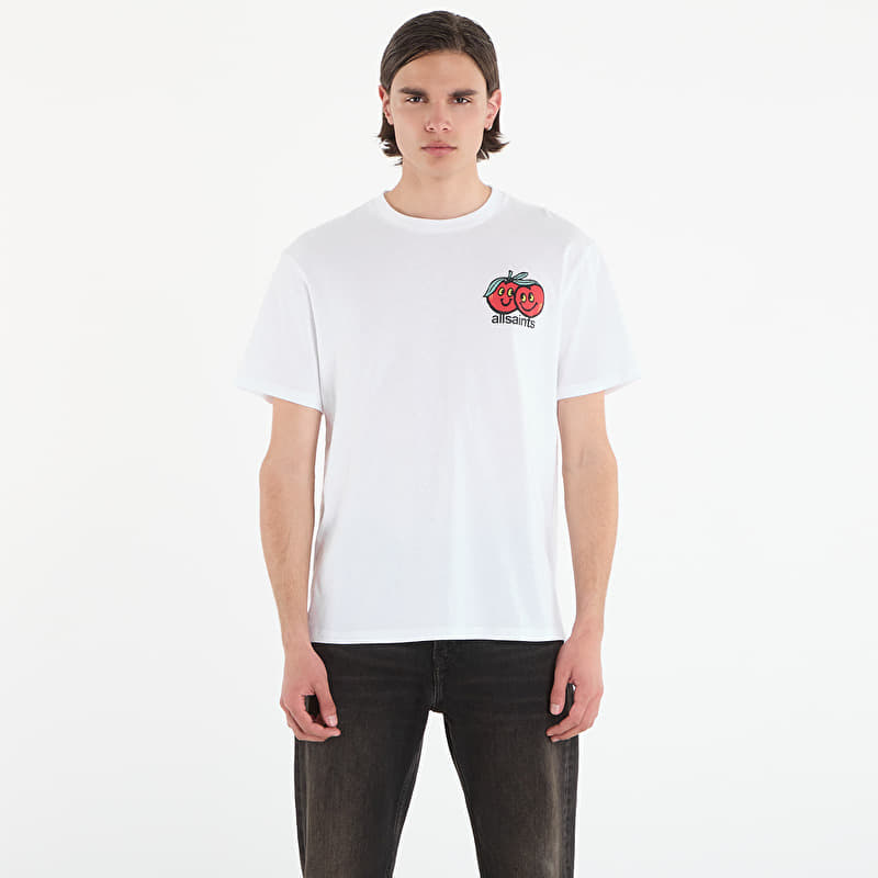 Tričko AllSaints Mutual Ss Crew T-Shirt Ashen White