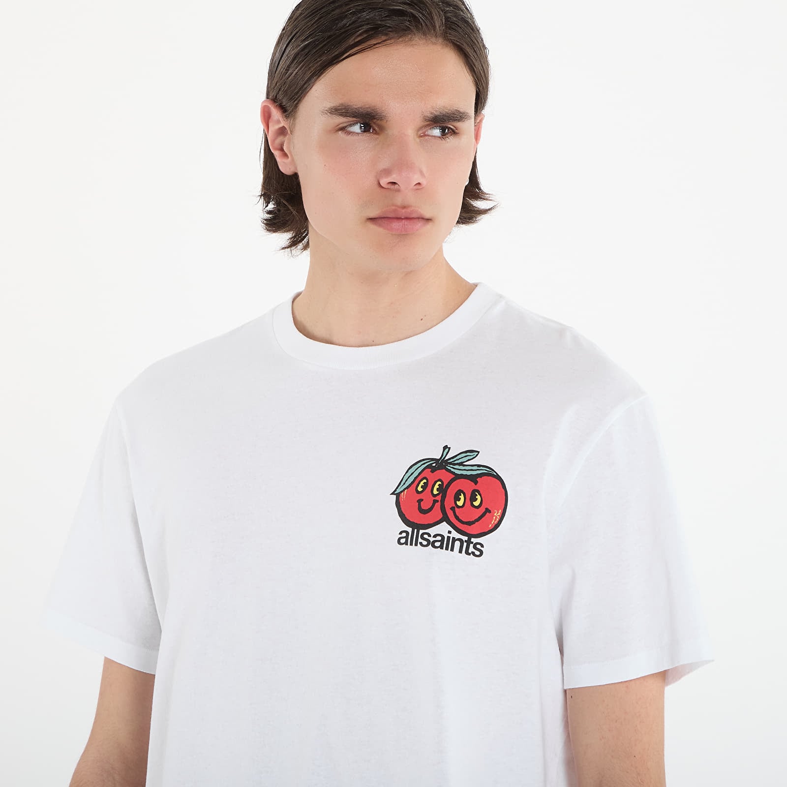 Majice i košulje AllSaints Mutual Ss Crew T-Shirt Ashen White