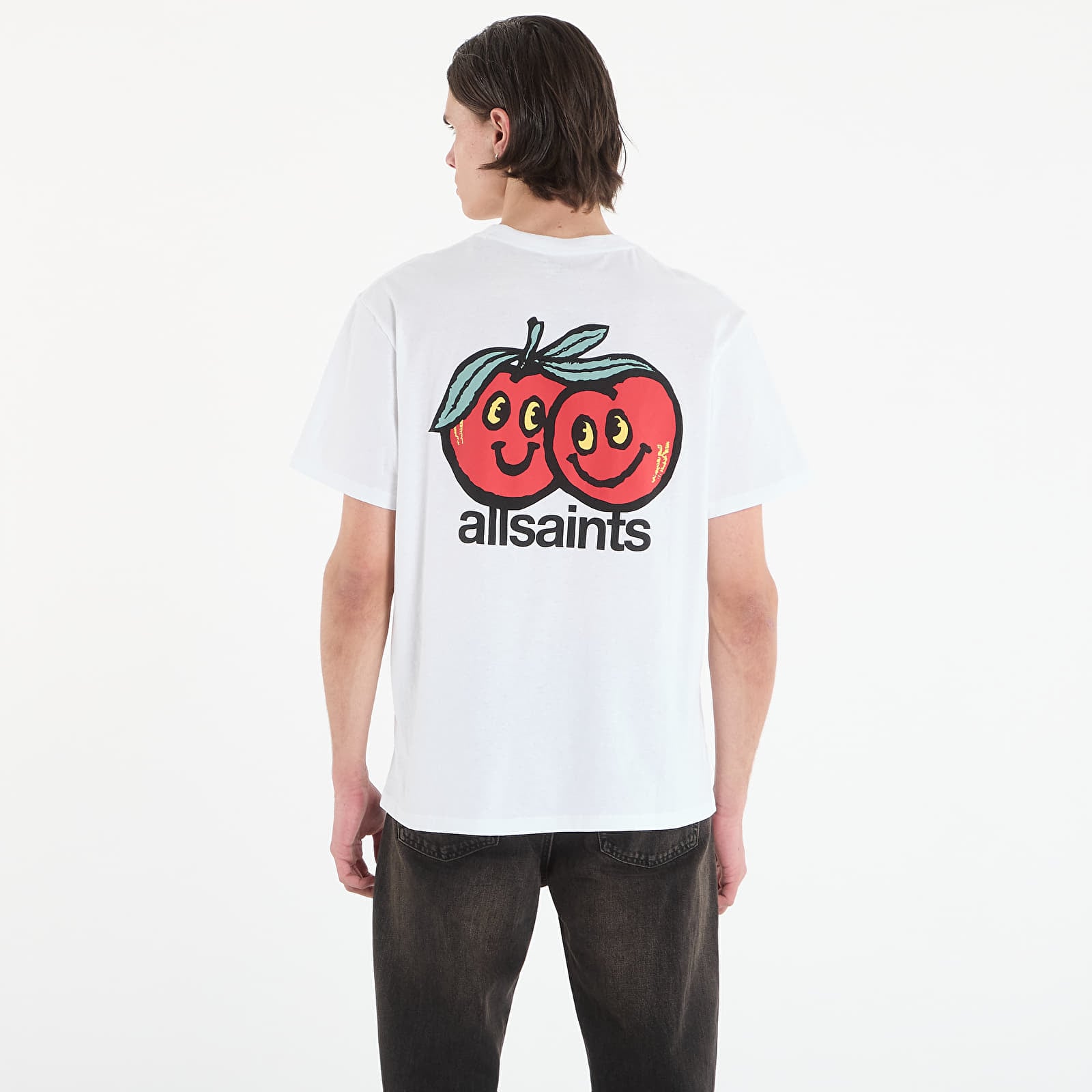 Majice i košulje AllSaints Mutual Ss Crew T-Shirt Ashen White