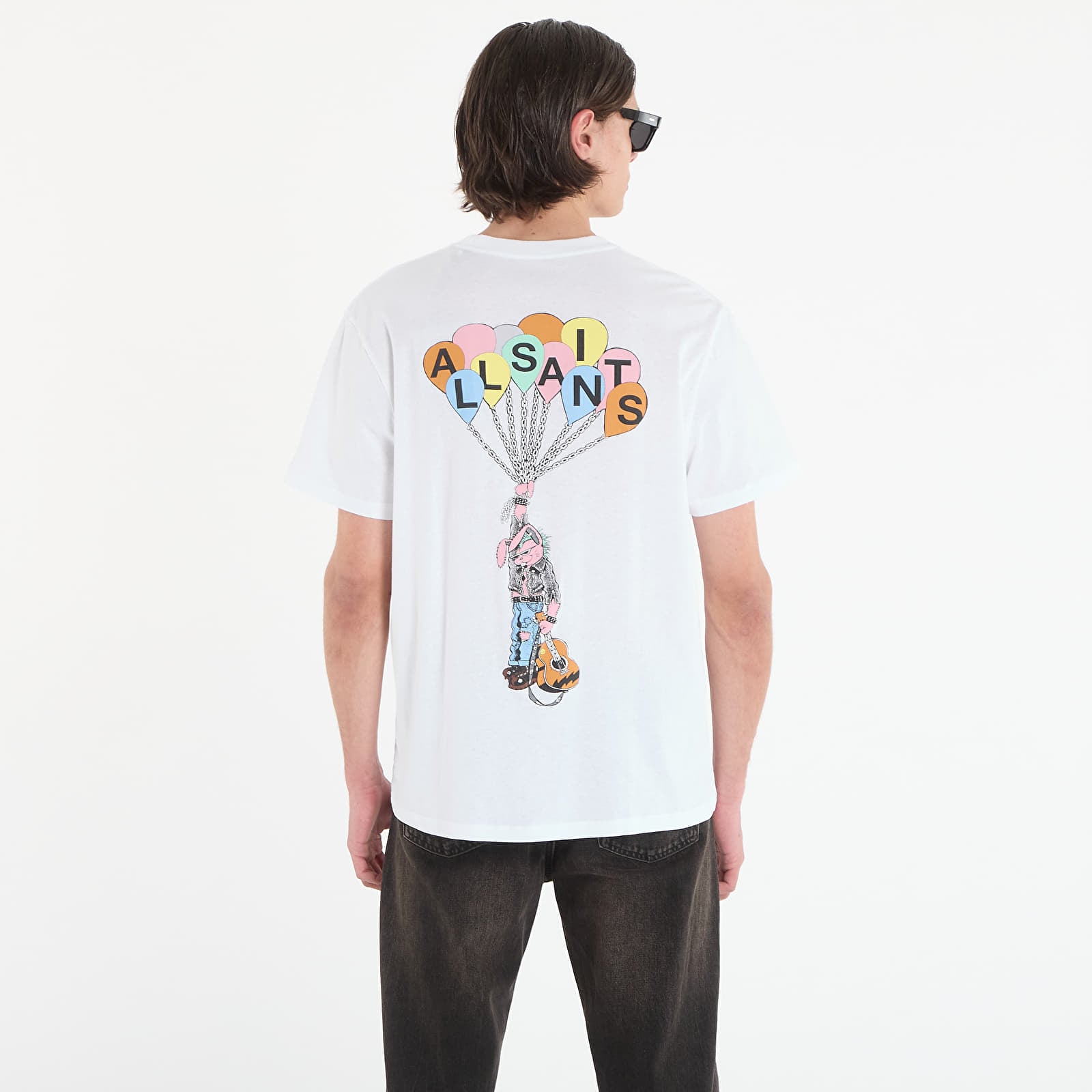 Muške majice kratkih rukava AllSaints Lofty Ss Crew T-Shirt Ashen White