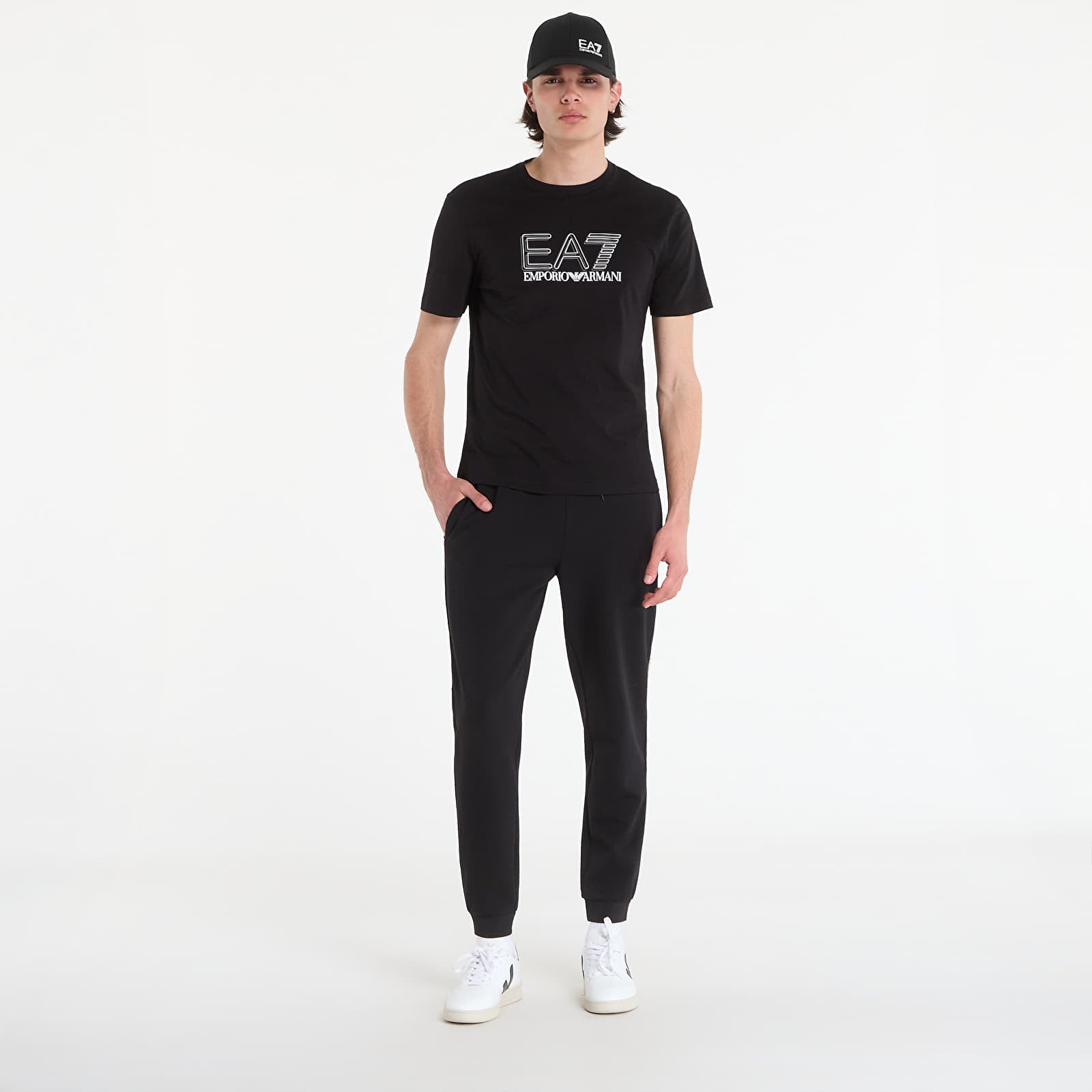 Majice T-shirt EA7 Emporio Armani Train Visibility T-Shirt Black