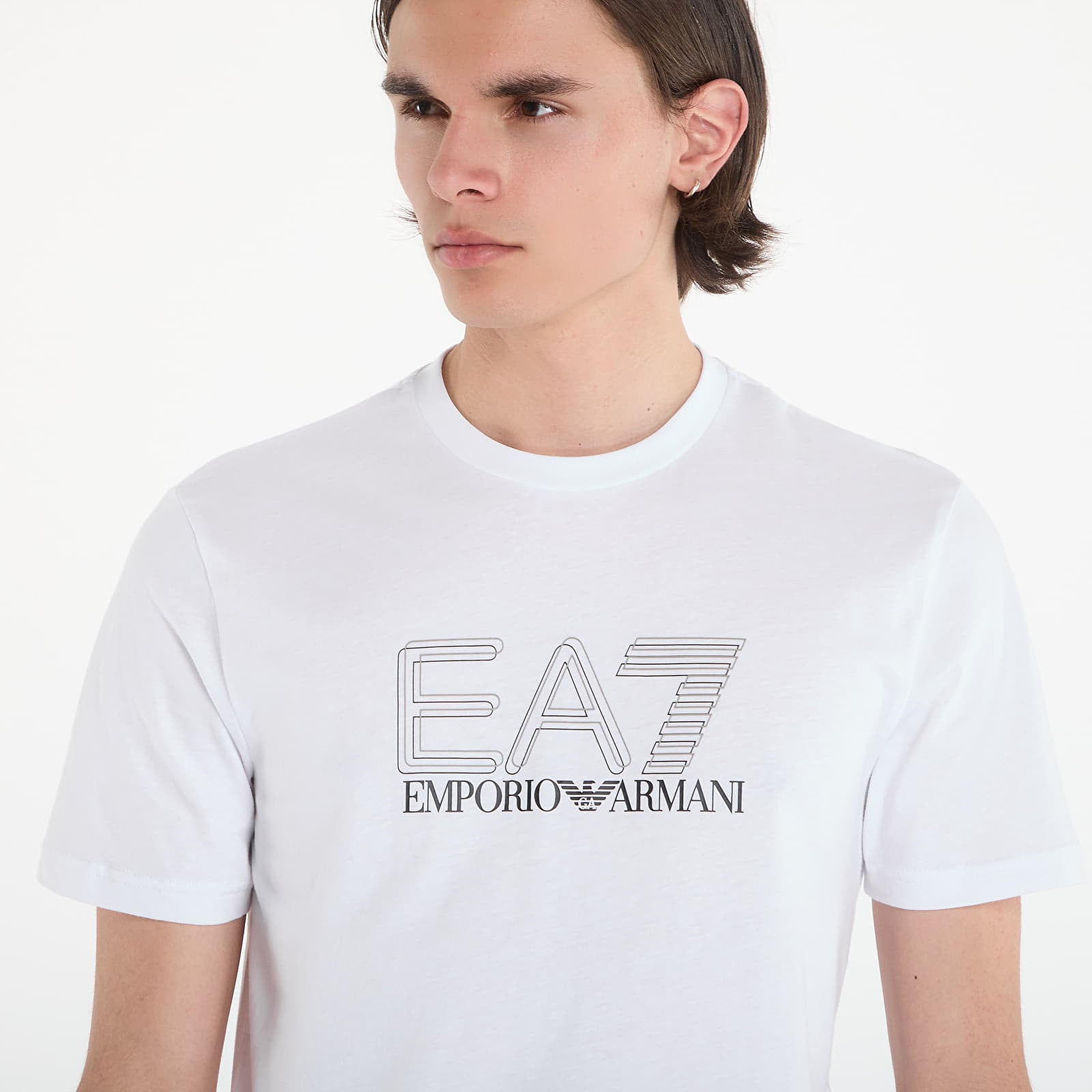 Majice T-shirt EA7 Emporio Armani Train Visibility T-Shirt White