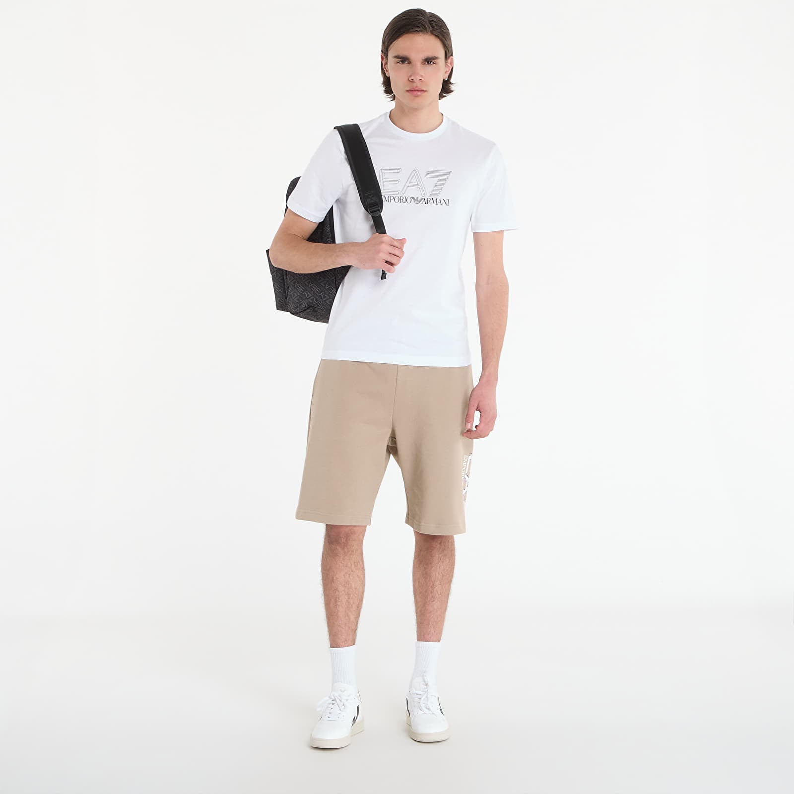 Majice T-shirt EA7 Emporio Armani Train Visibility T-Shirt White