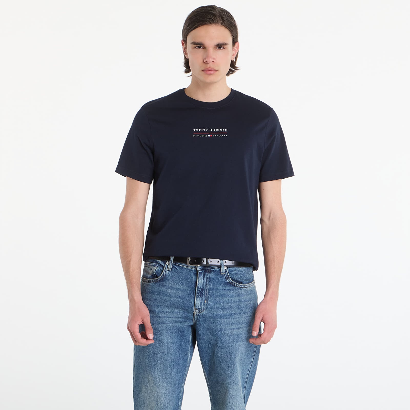 Majice i košulje Tommy Hilfiger Brand Love Lockup Tee Navy