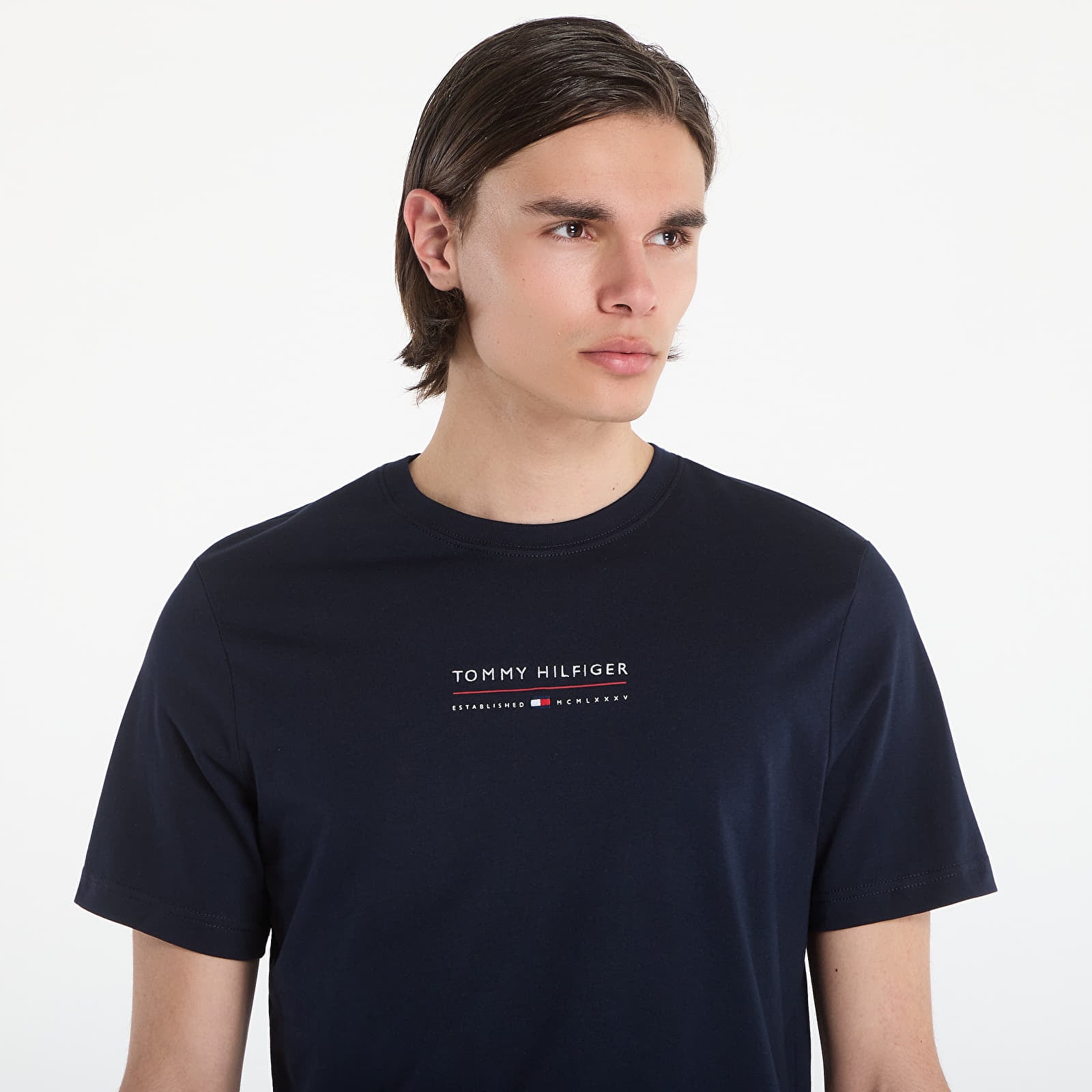 Majice i košulje Tommy Hilfiger Brand Love Lockup Tee Navy