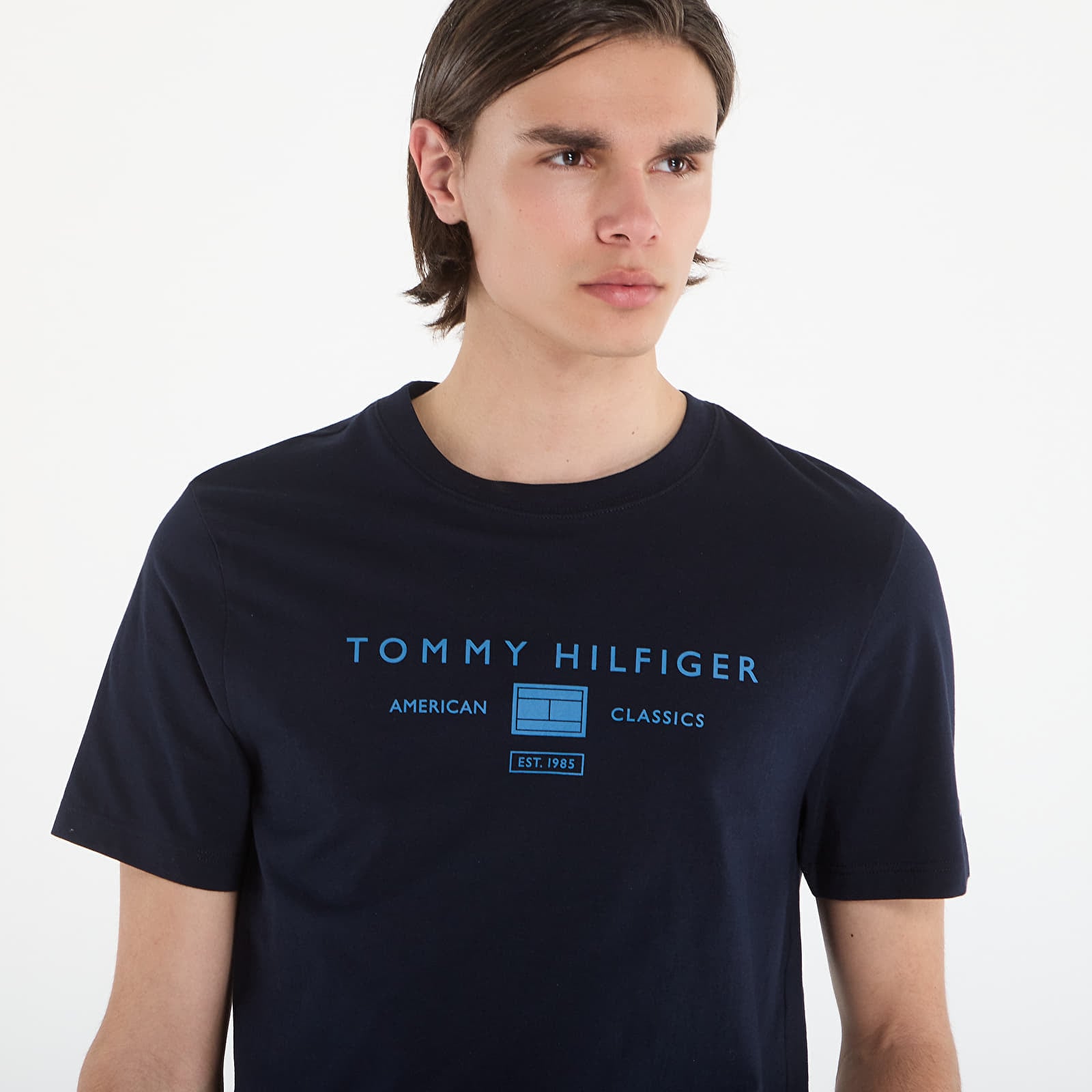 Majice i košulje Tommy Hilfiger Brand Love Mono Stack Tee Navy