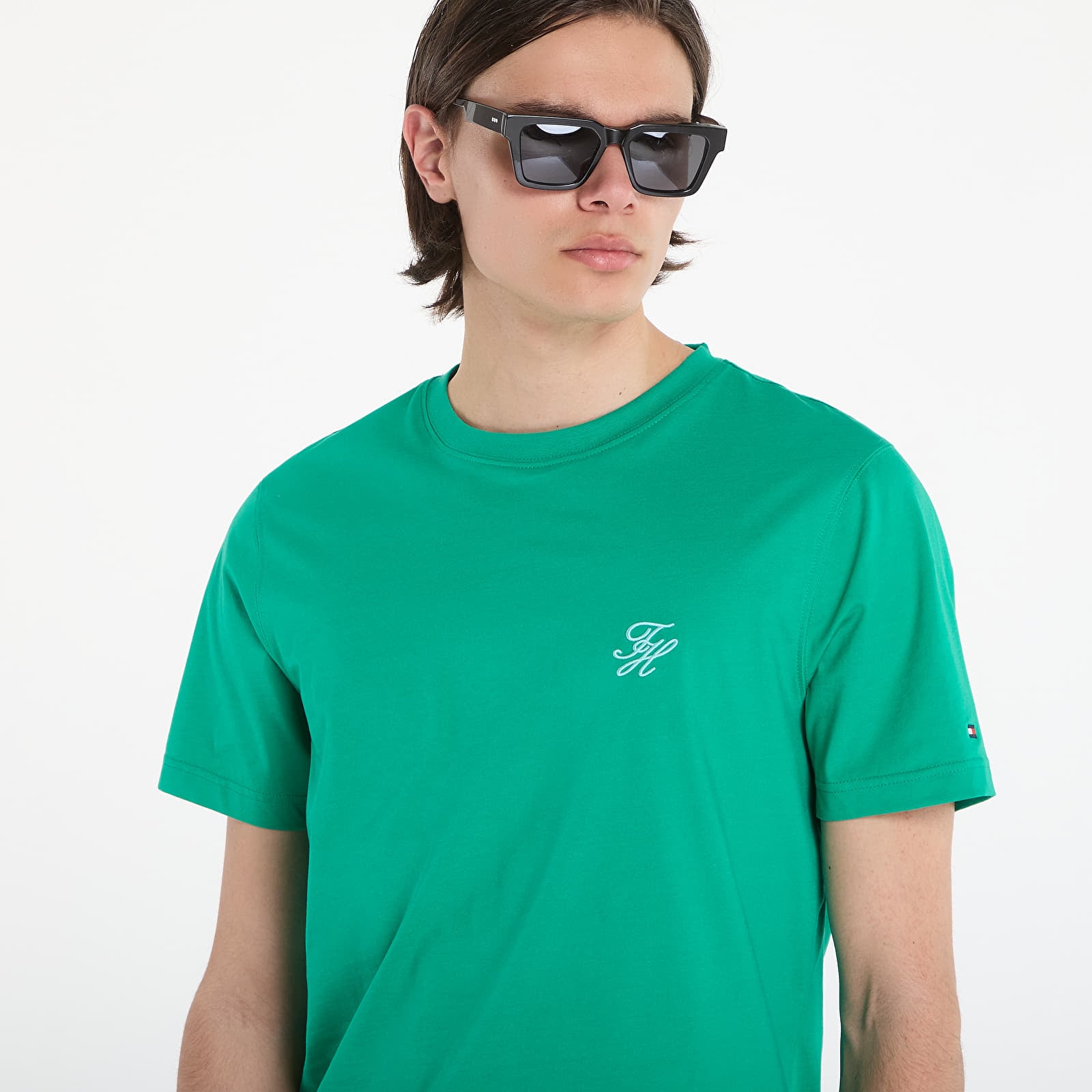 Majice i košulje Tommy Hilfiger Script Monogram Swimshop Tee Jade Wink