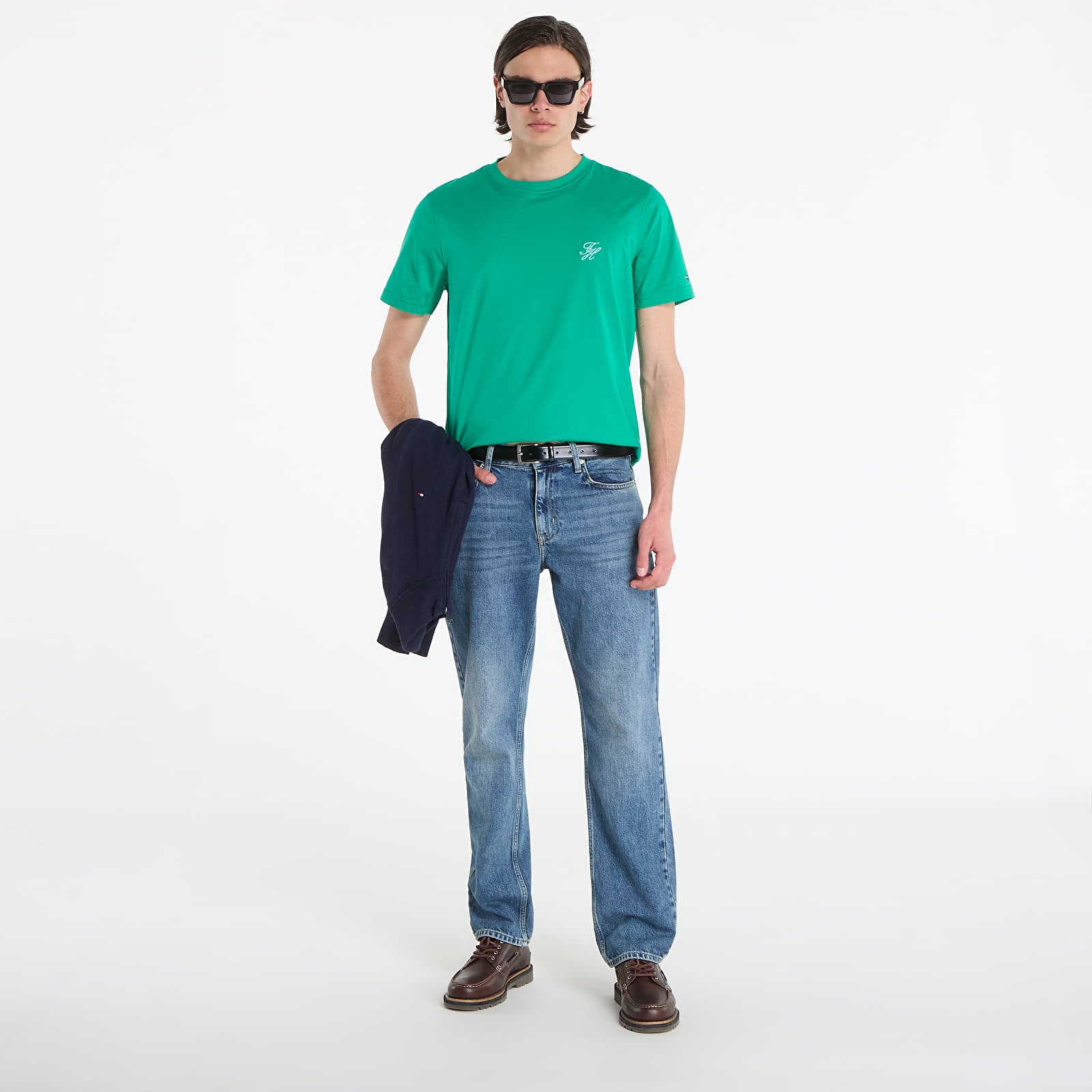 Majice i košulje Tommy Hilfiger Script Monogram Swimshop Tee Jade Wink