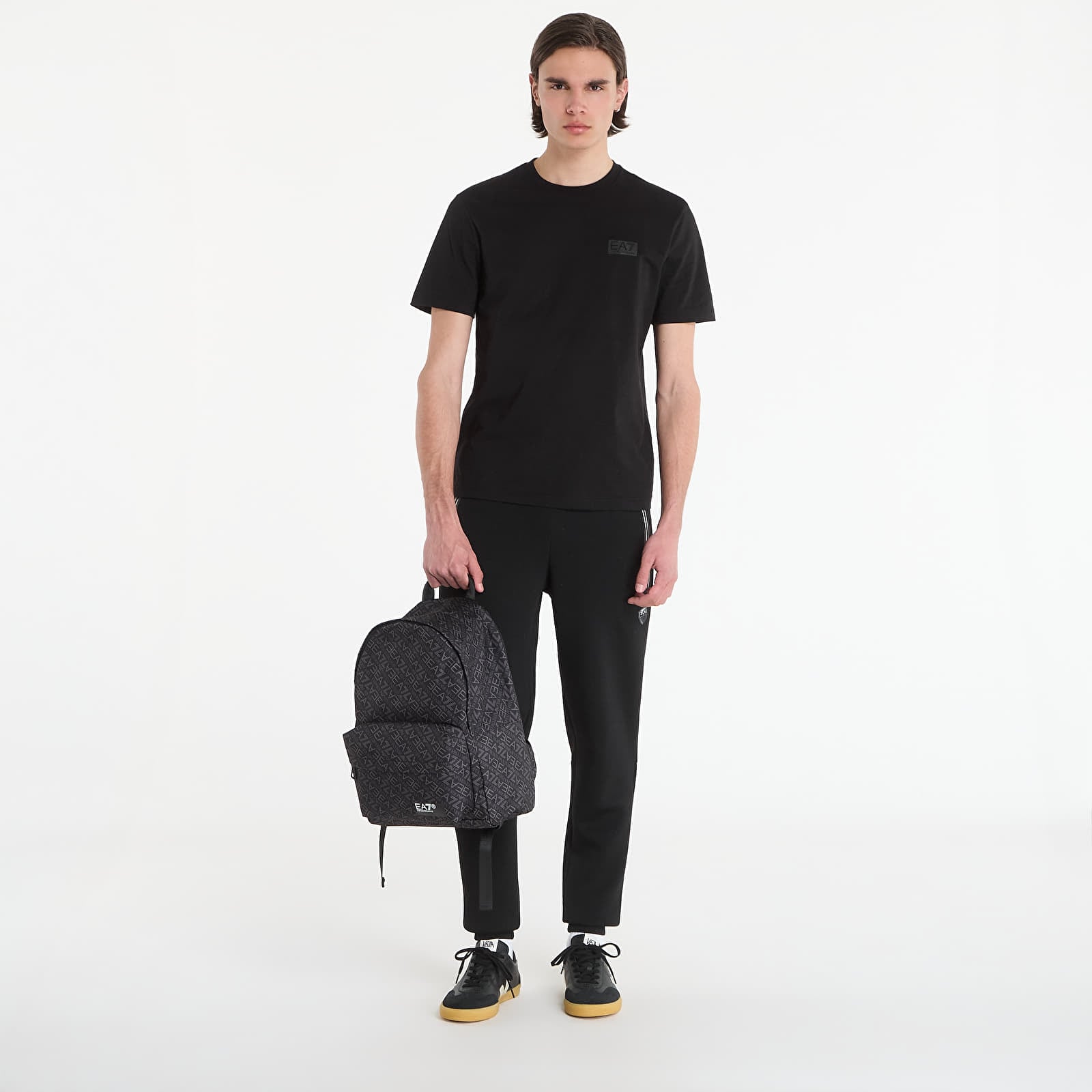 Koszulki EA7 Emporio Armani Train Logo T-Shirt Black Beauty