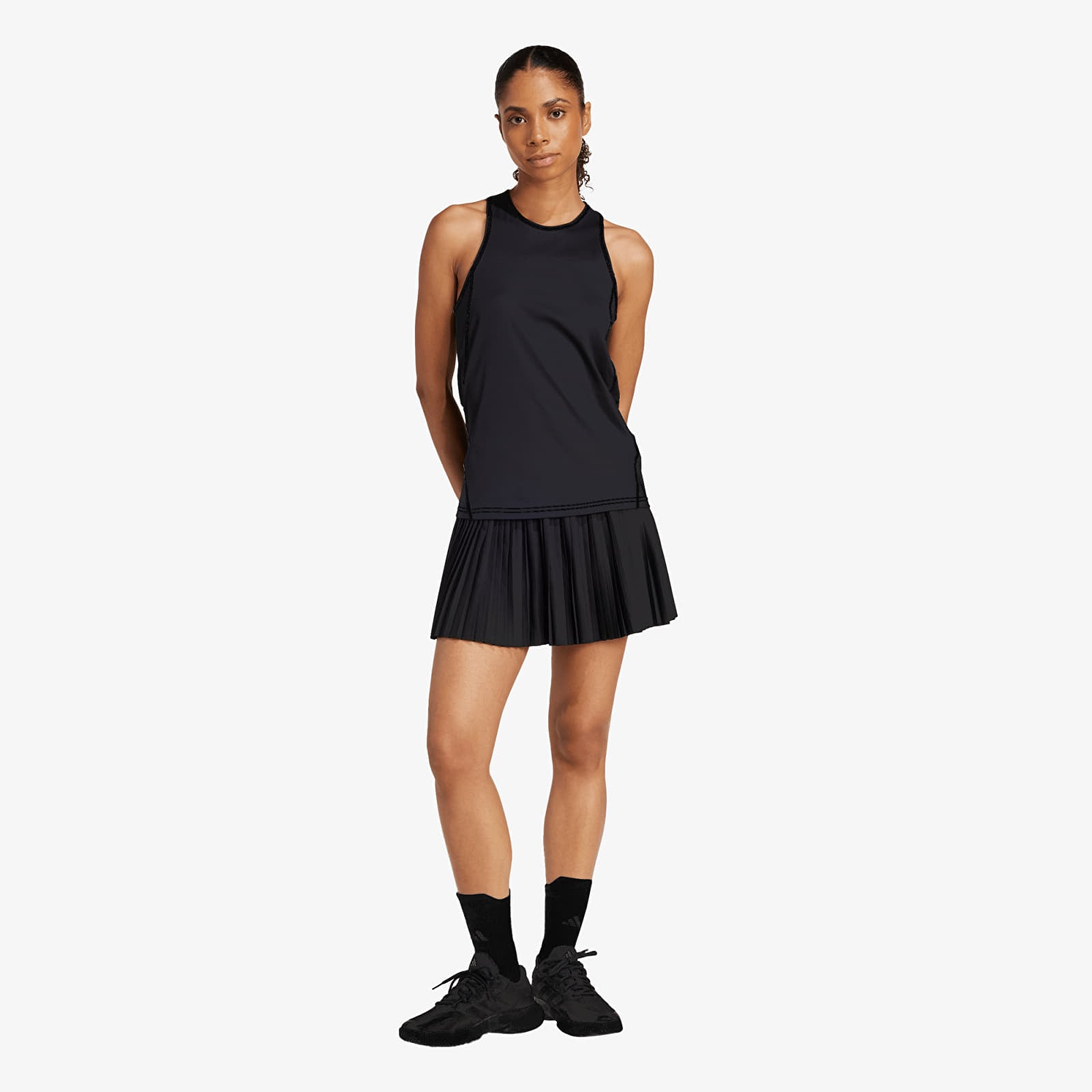 Naisten hameet adidas Club pleated skirt Black