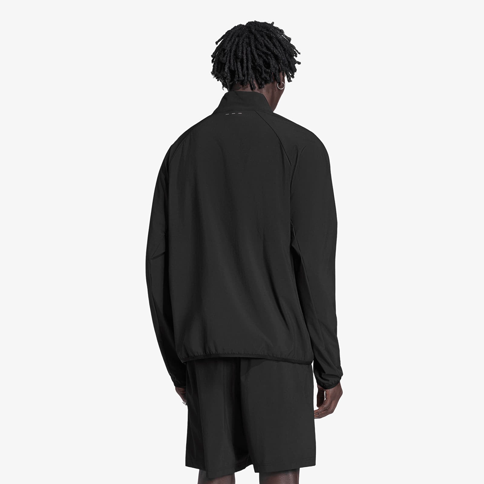 Vīriešu džemperi adidas Tech Trefoil Essentials Fz Hood Track Top Black