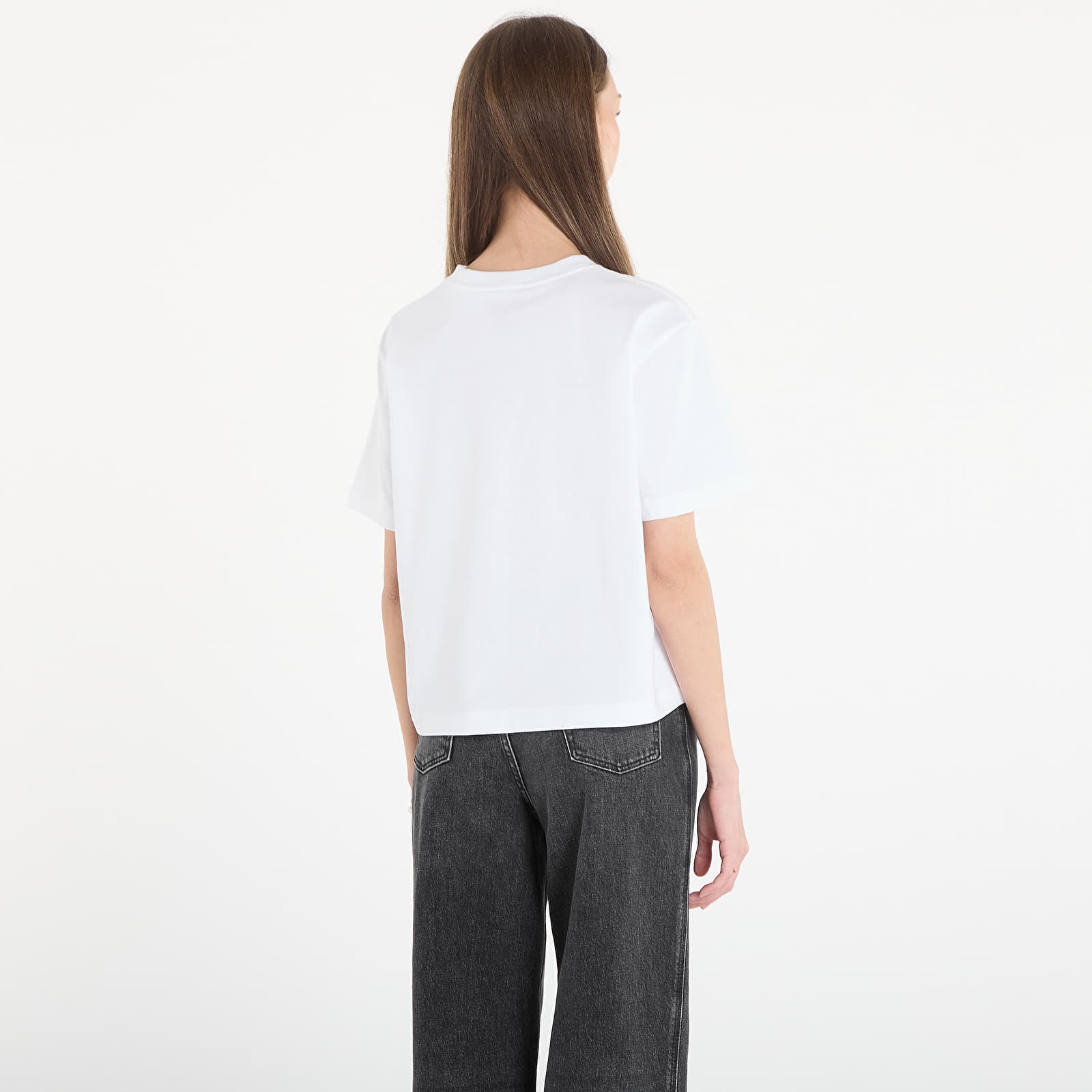 Dámske tričká Calvin Klein Jeans Ss Graphic Boxy Tee White