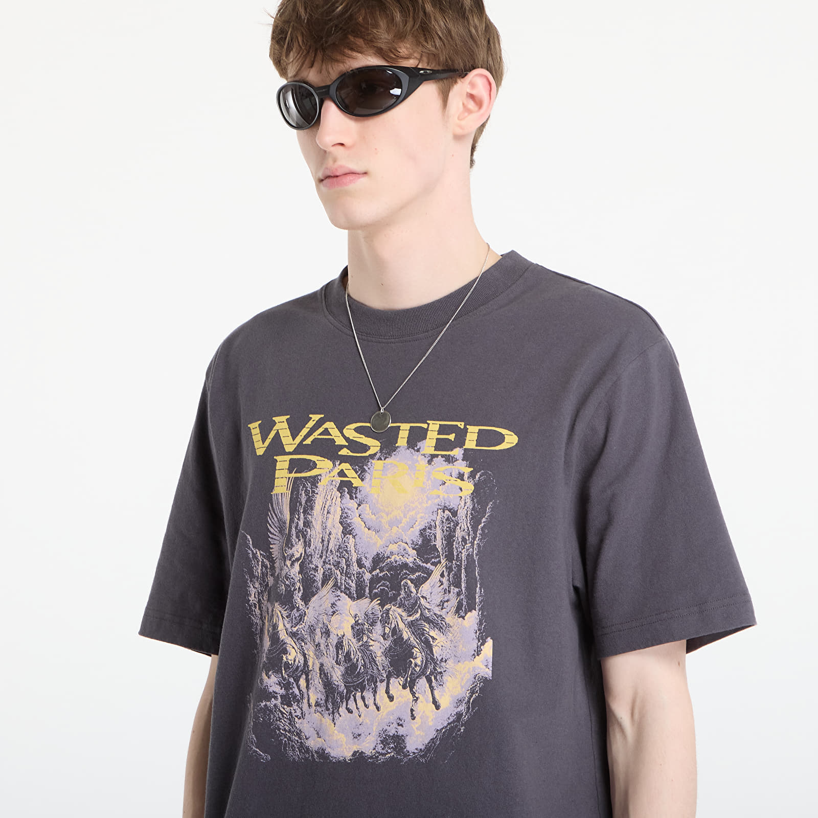 Vyriški marškinėliai Wasted Paris M Angels Gully Old Black
