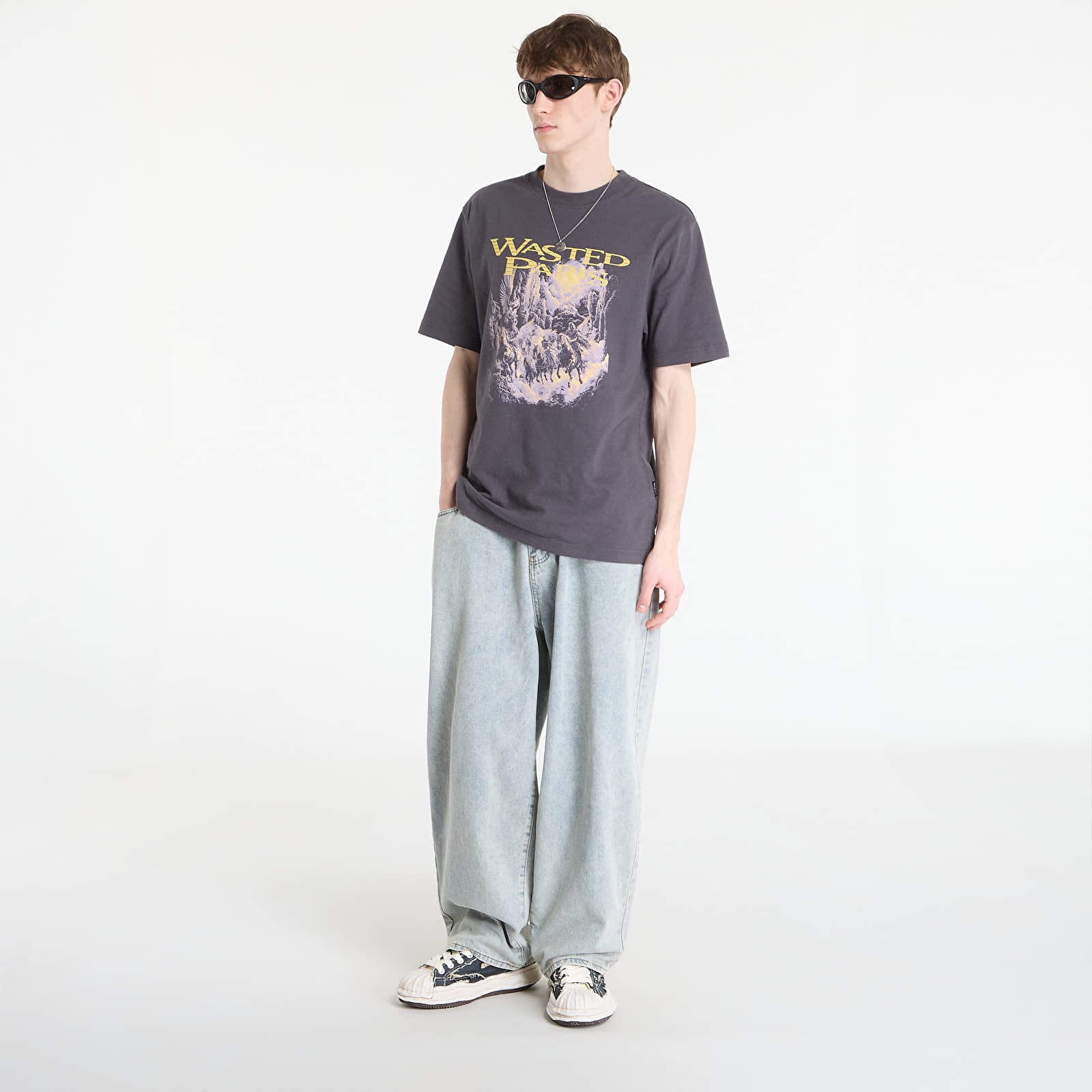 Vyriški marškinėliai Wasted Paris M Angels Gully Old Black