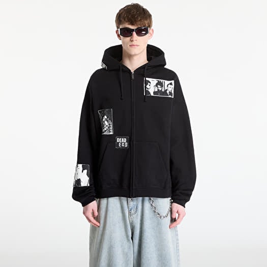 Sweatshirt Wasted Paris M Taunt Boxy Zip Hoodie Black