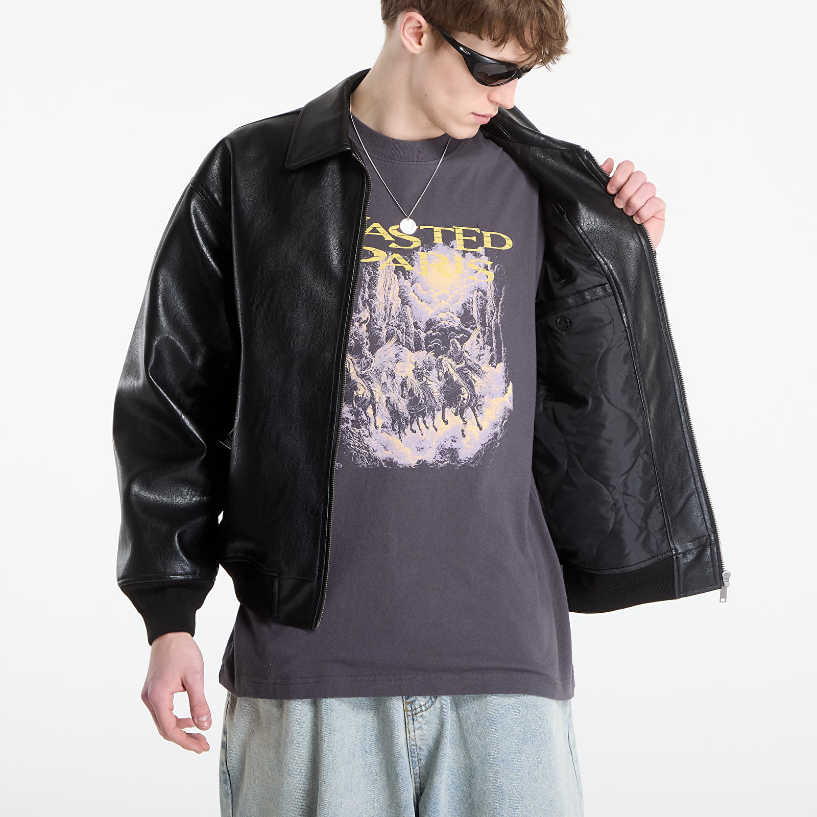 Herrenjacken Wasted Paris M Stronghold Varsity Black