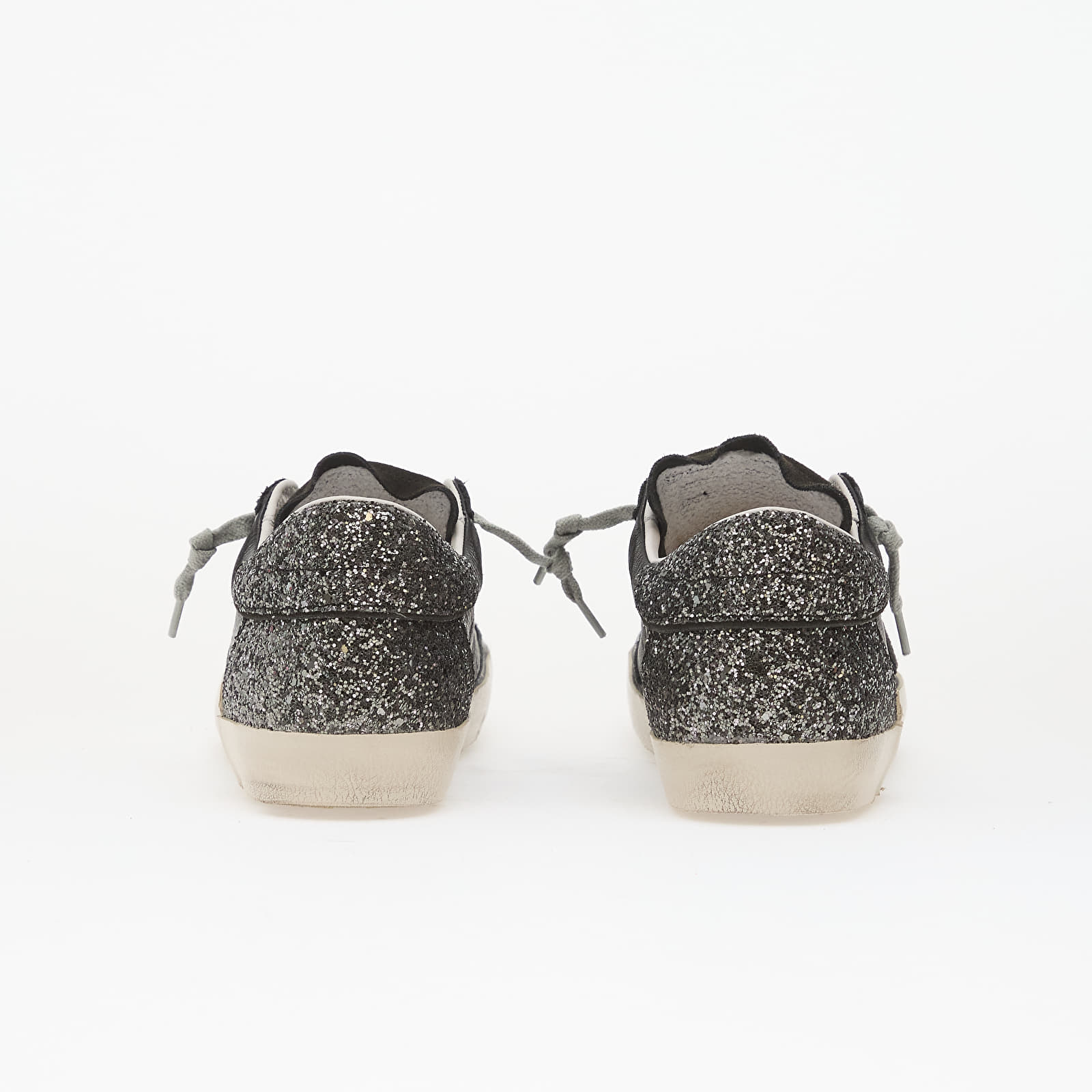 Scarpe donna Philippe Model Prsx Low Woman Veau Glitter Mixage/ Noir