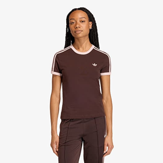T-shirt adidas 3 Stripes Slim T-Shirt Aurora Coffee
