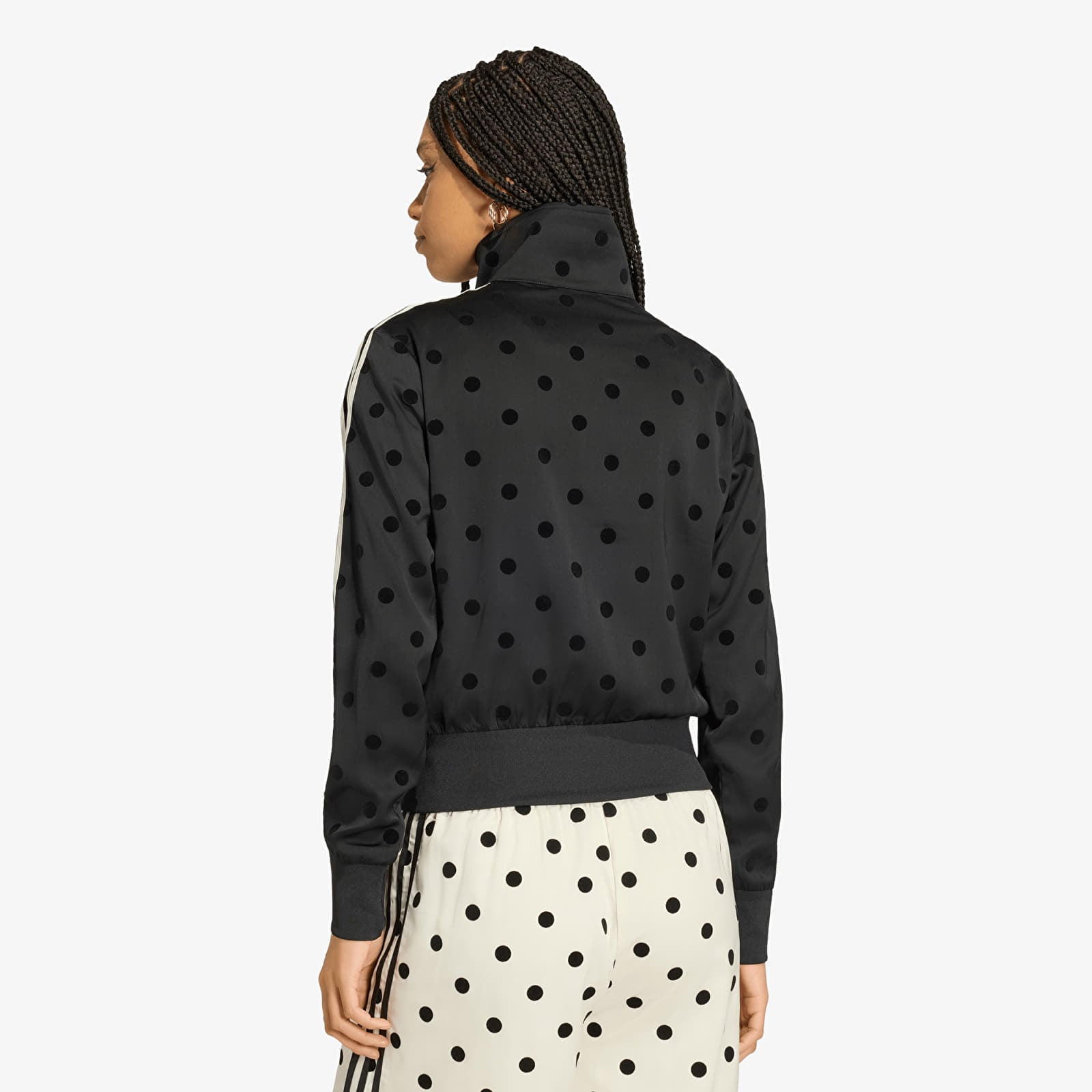 Hoodies and sweatshirts  adidas Satin Polka Dots Tt Track Top Black