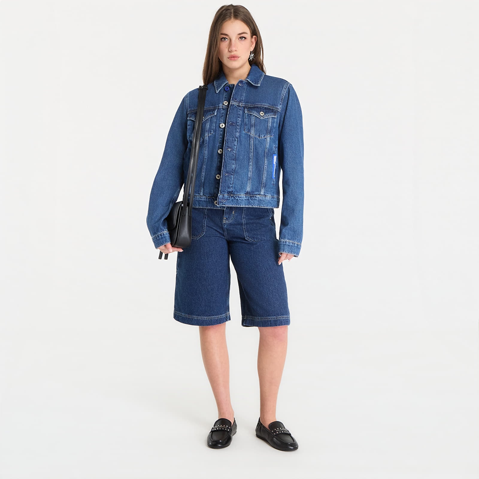 Kurtki Karl Lagerfeld Jeans Regular Denim Jacket Washed Mid Blue