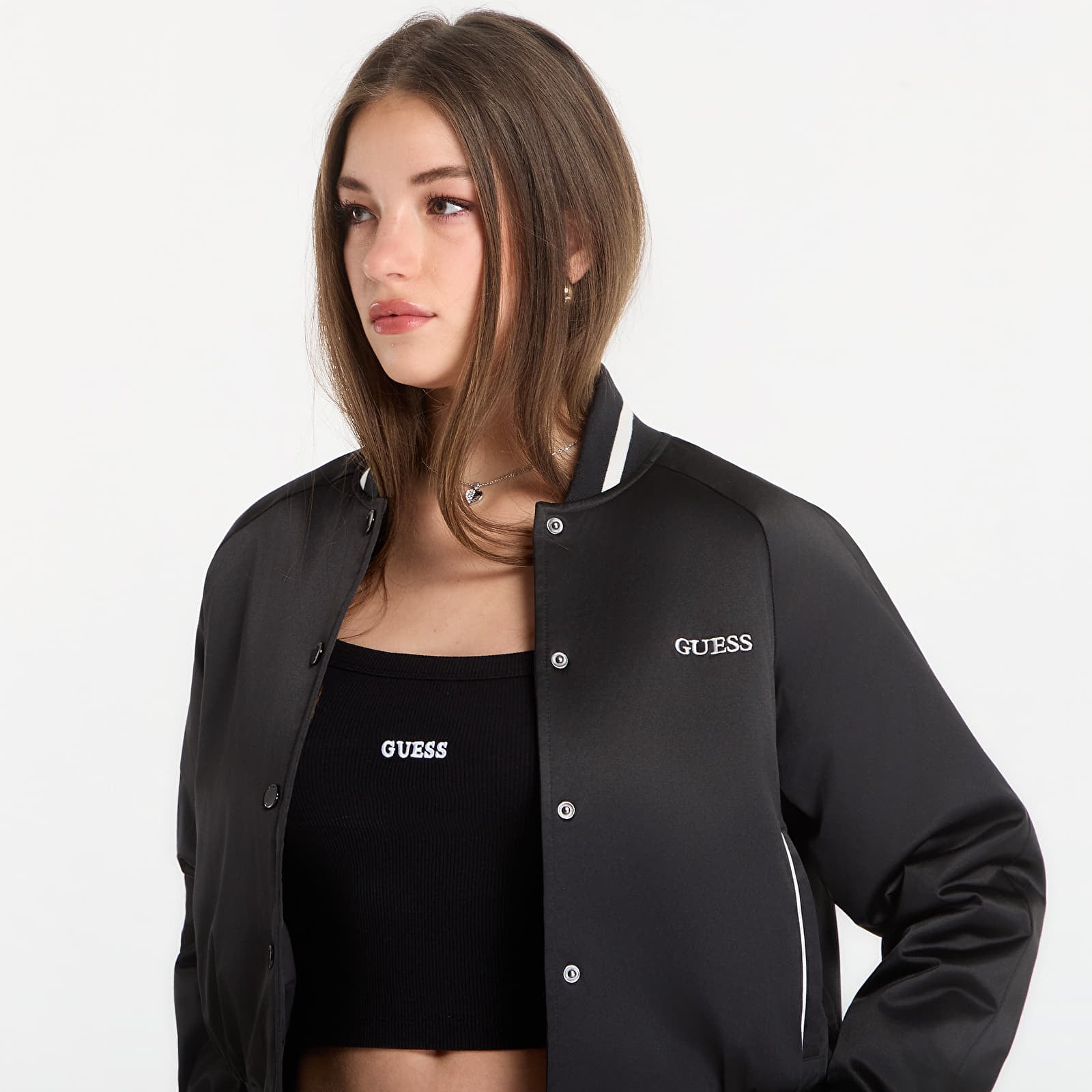 Naiste jakid GUESS Tamara Jacket Jet Black