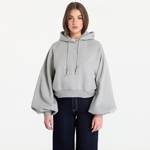 Džemperis Guess Jeans Hooded Krystal Sweatshirt Marble Heather