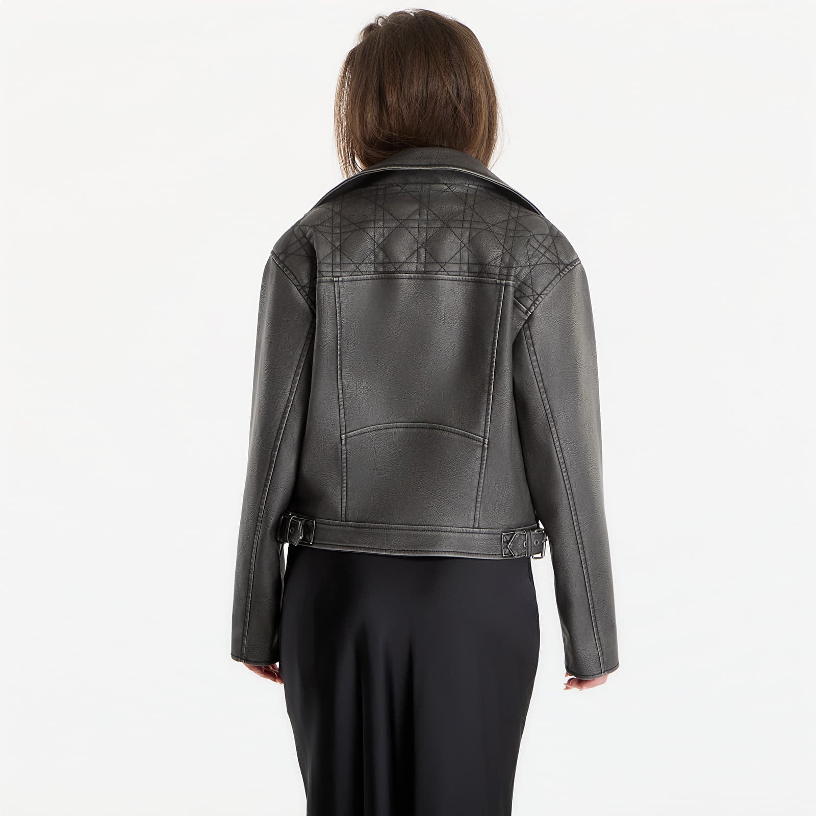 Γυναικεία σακάκια Guess Jeans Nada Vintage Biker Jet Black