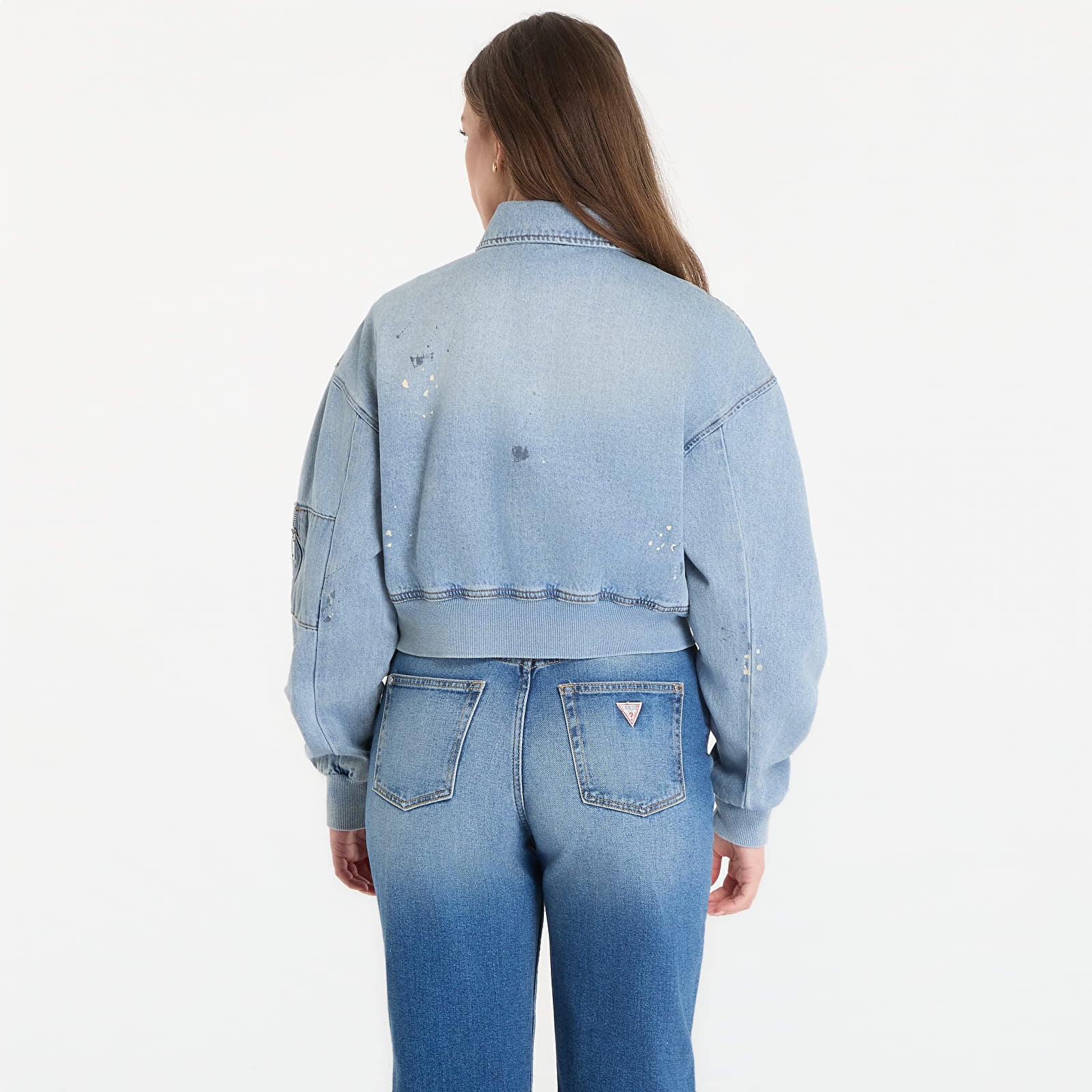 Ženske jakne Guess Jeans Ls Anna Crop Bomber Jacket Cova