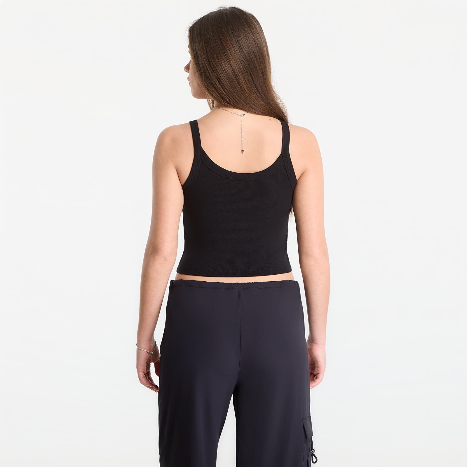 Canotta donna GUESS Stella Rib Tank Top Jet Black