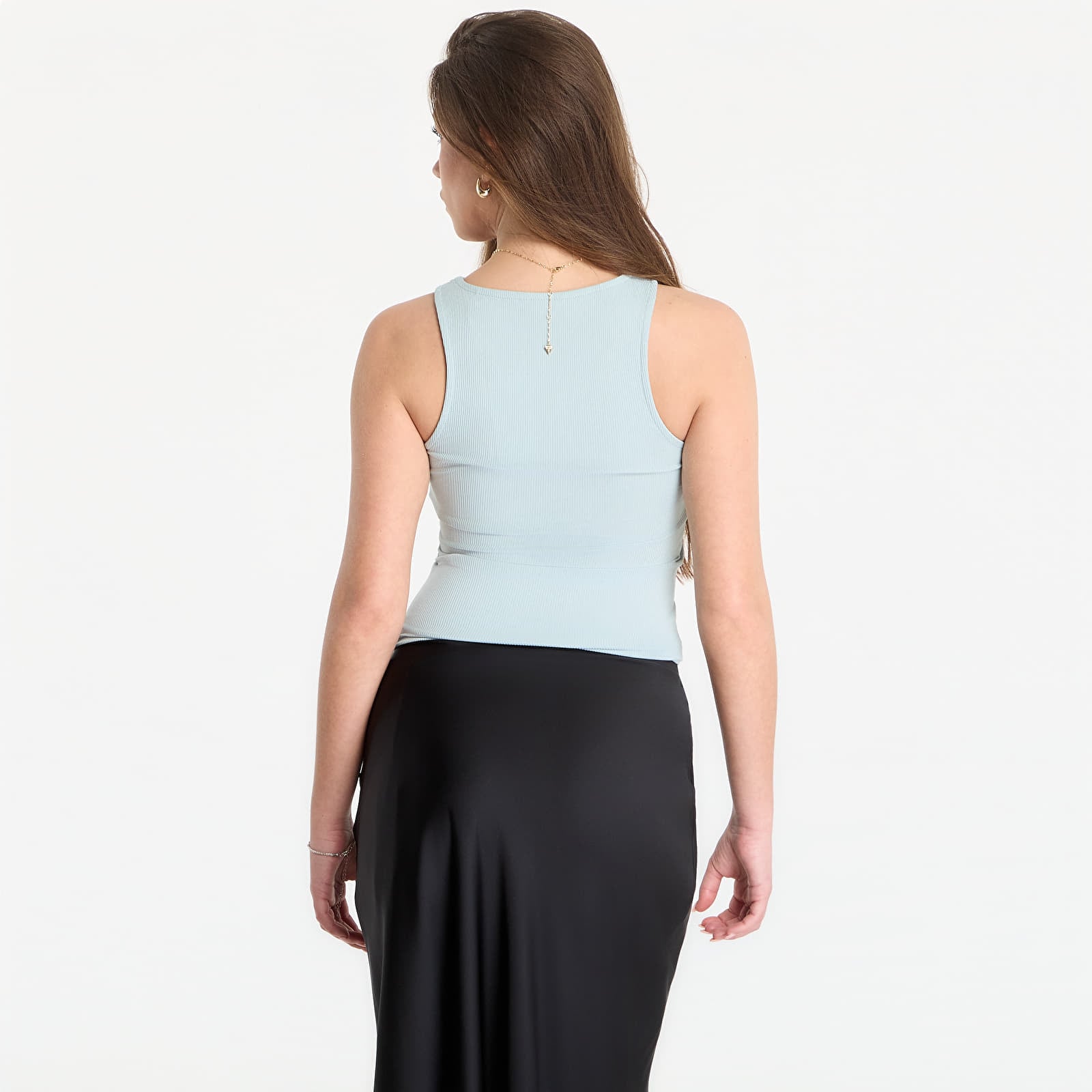 Oberteile Guess Jeans Sl Round Nk Guendalina Top Matcha Dust