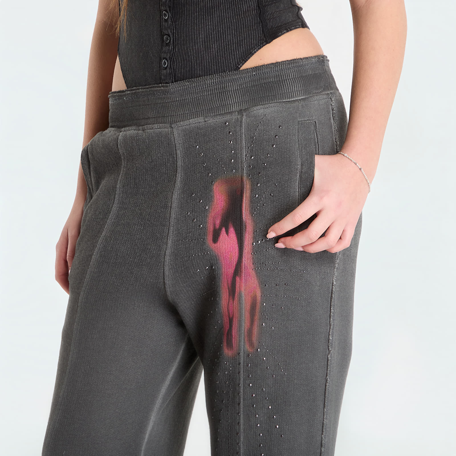 Pantaloni donna Diesel P-Anta Trousers Grigio Melange