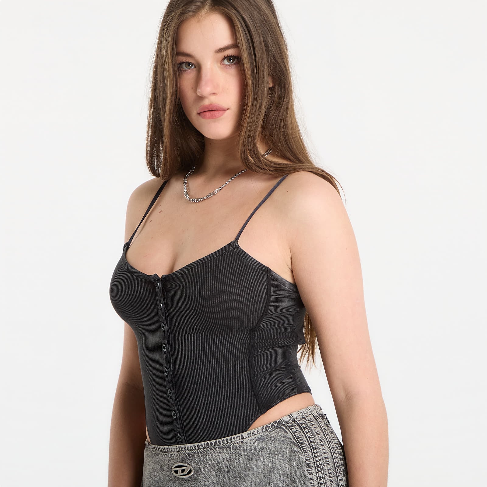 Tanktops für Frauen Diesel T-Ley Tank Top Black