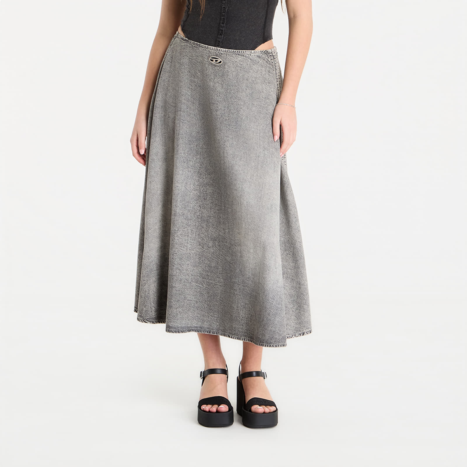 Fuste pentru femei Diesel De-Annie-S2 Skirt Black/ Blue